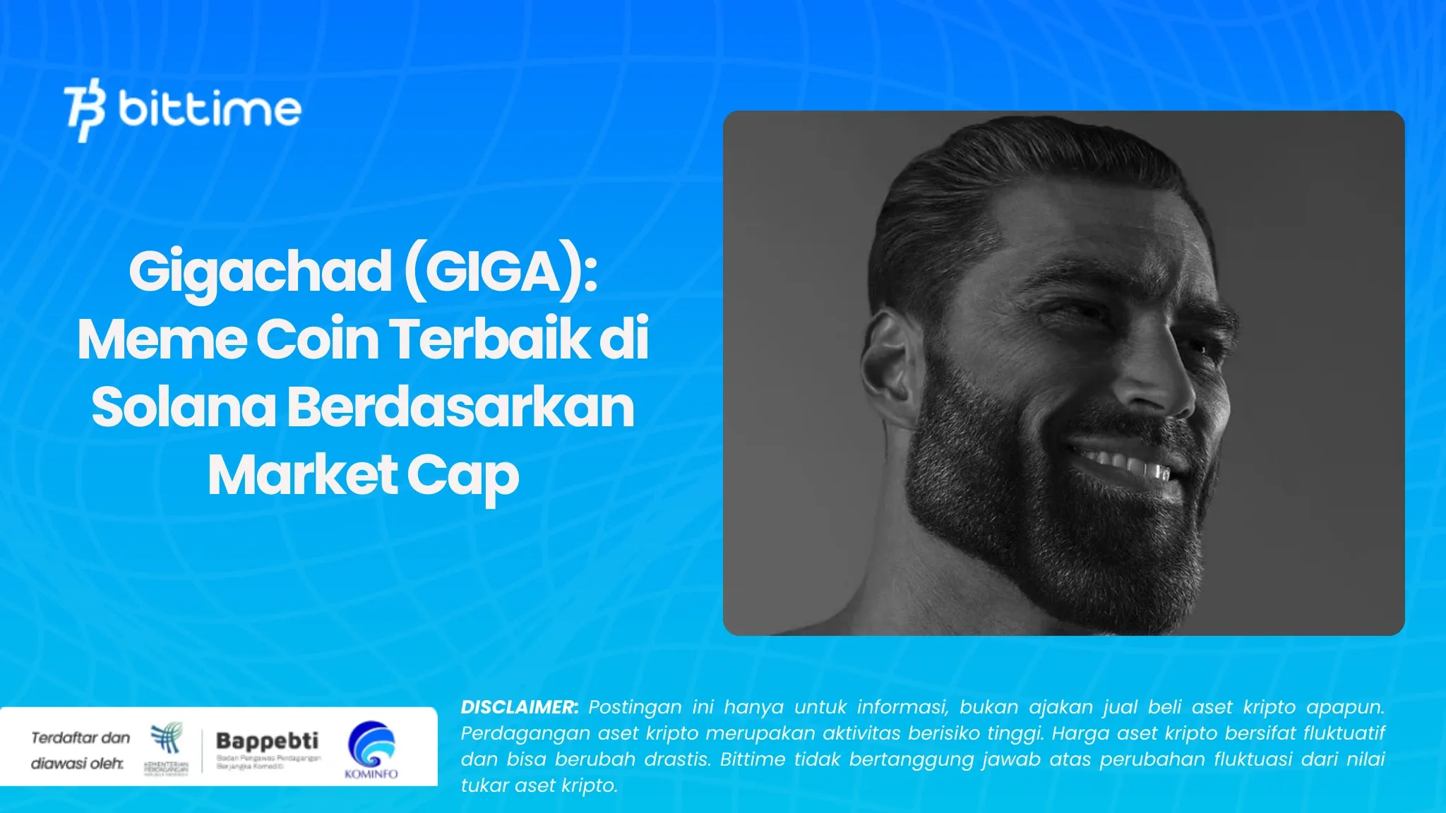 Gigachad (GIGA) Meme Coin Terbaik di Solana Berdasarkan Market Cap.