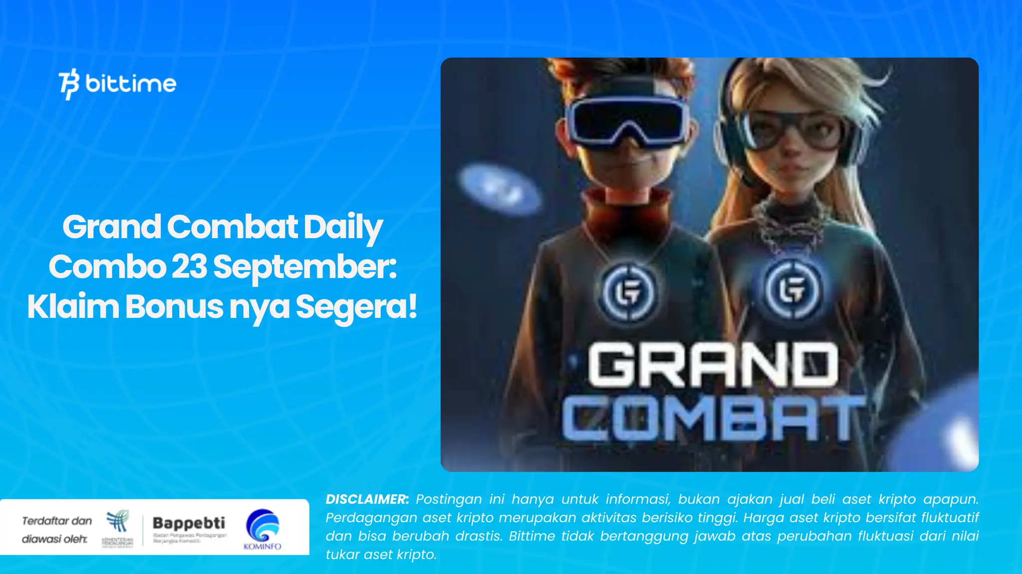 Grand Combat Daily Combo 23 September: Klaim Bonus nya Segera!