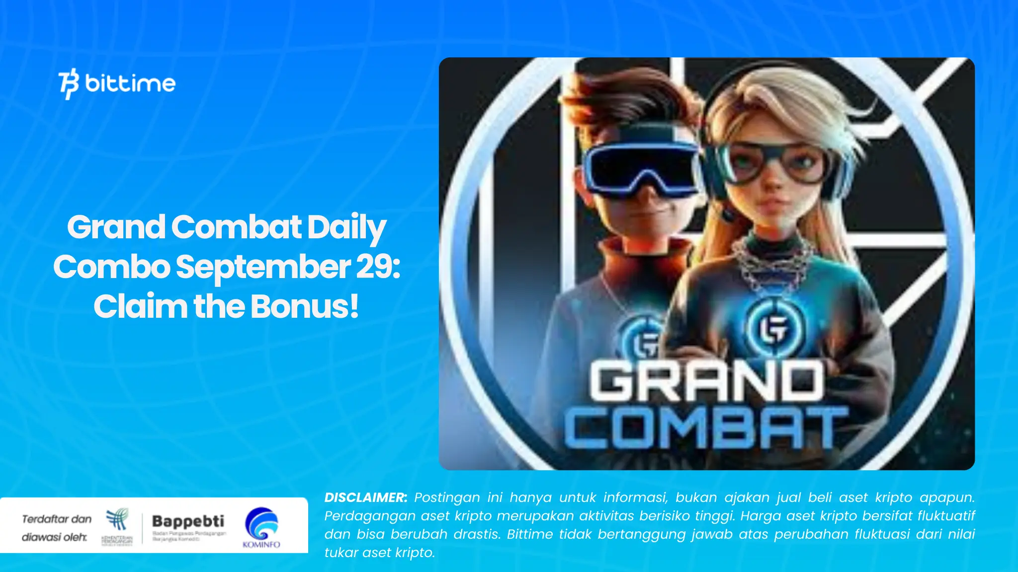 Grand Combat Daily Combo 29 September: Klaim Bonusnya!