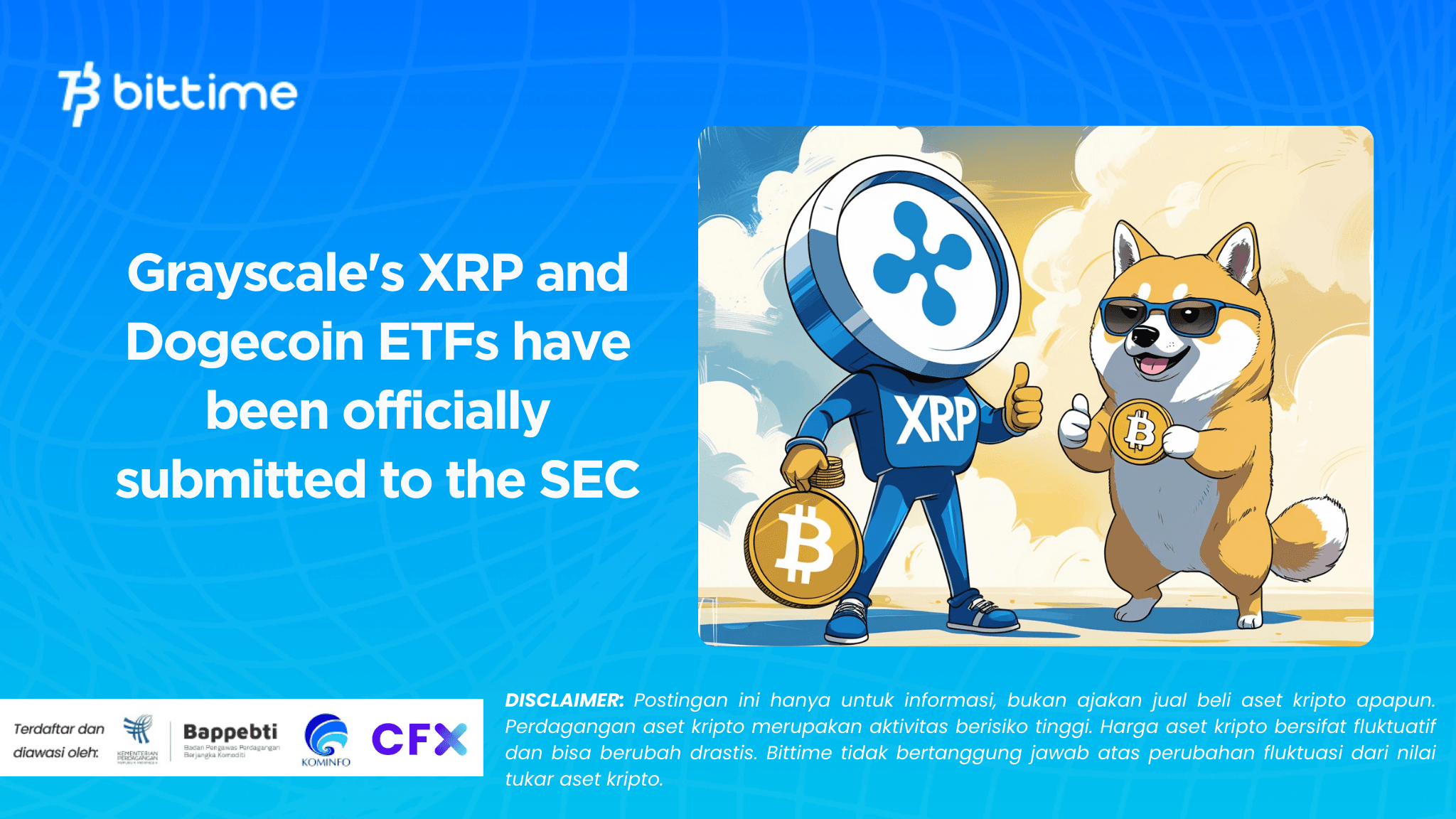 Grayscale's XRP and Dogecoin ETFs have been officially submitted to the SEC
