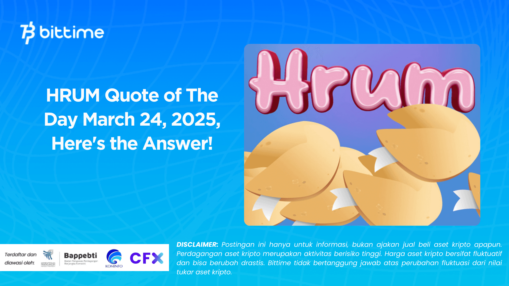 HRUM Quote of The Day March 24, 2025, Here's the Answer!