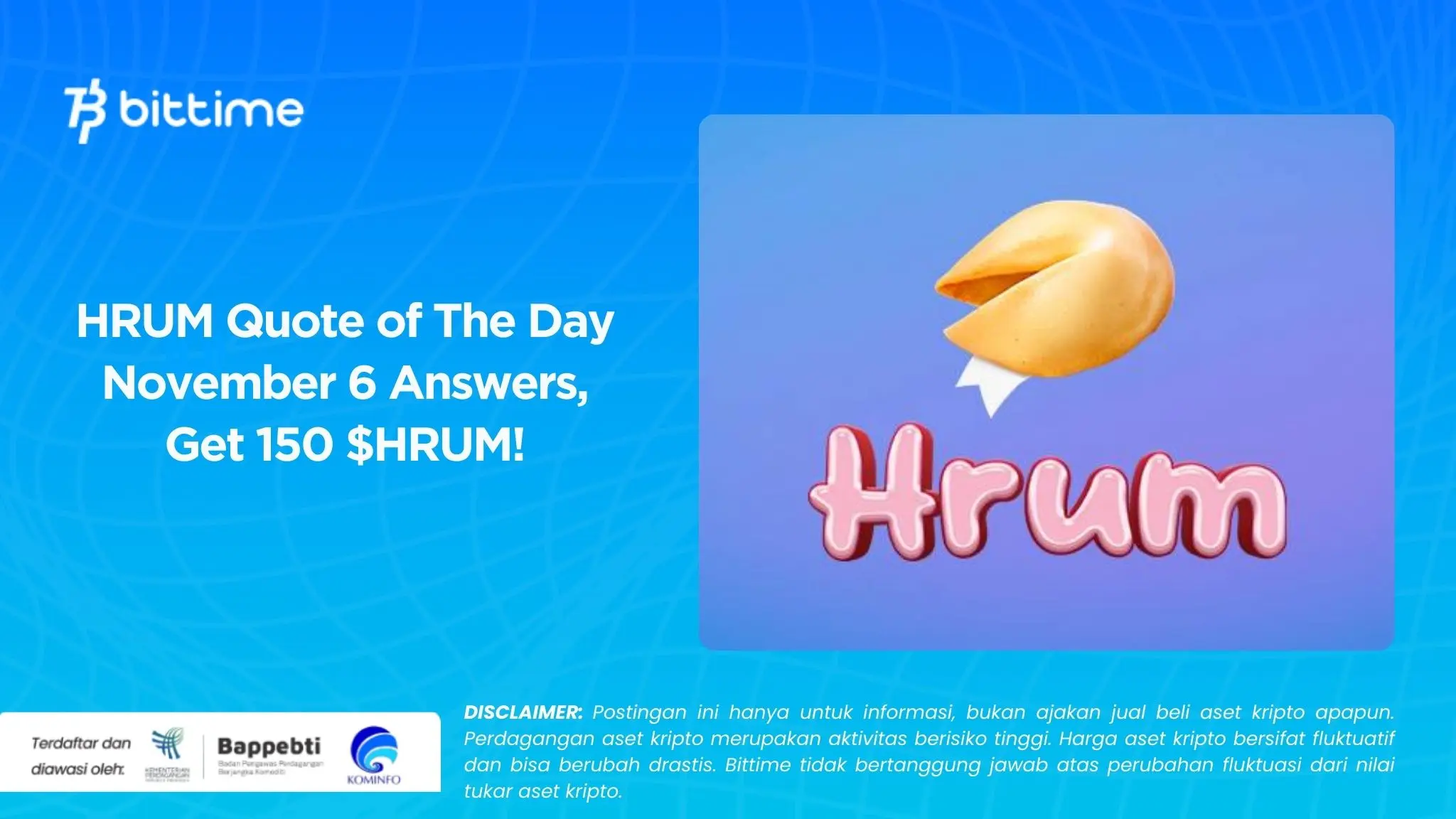 HRUM Quote of The Day November 6 Answers, Get 150 $HRUM!.webp