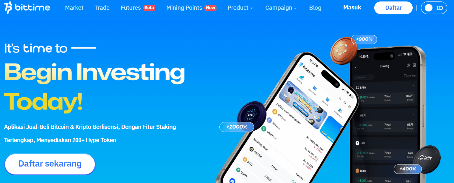 HYPE Listing di Bittime — Ini Cara Beli Pakai IDR