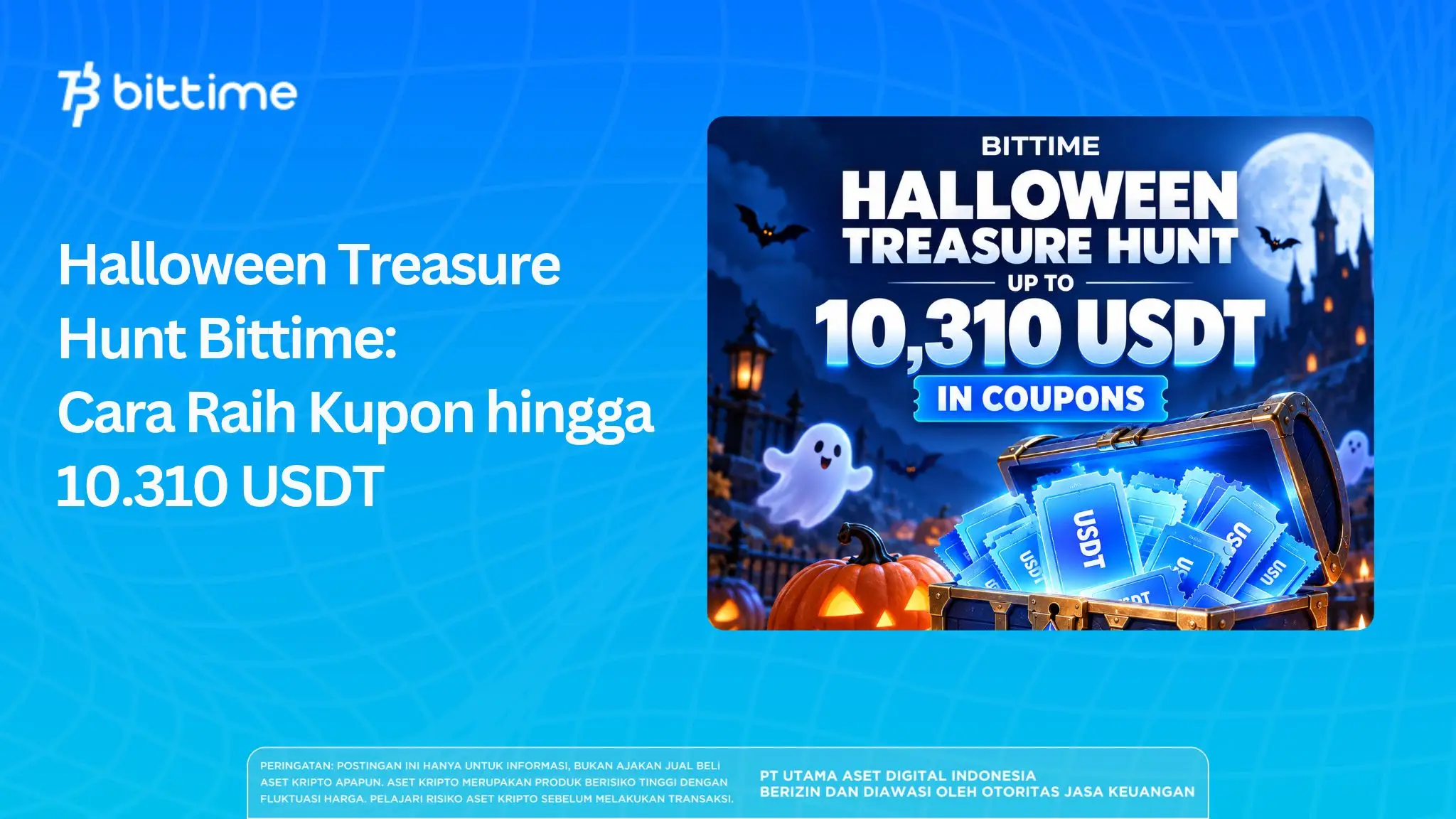 Halloween Treasure Hunt Bittime: Cara Raih Kupon hingga 10.310 USDT
