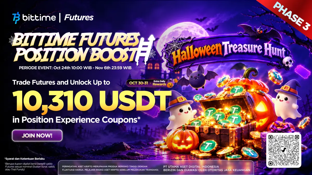 Halloween Treasure Hunt Bittime_ Cara Raih Kupon hingga 10.310 USDT - flyer.webp