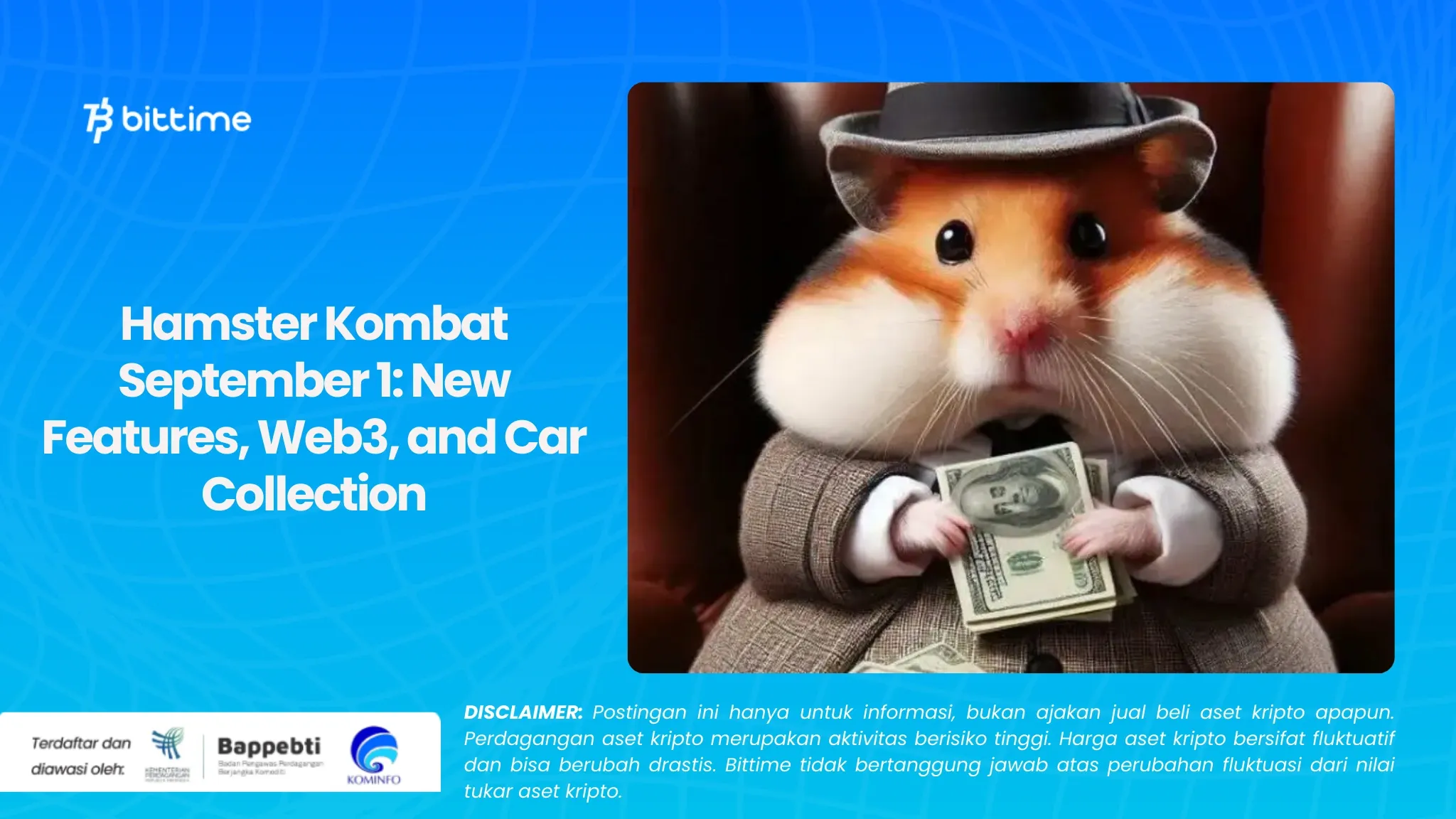 Hamster Kombat 1 September Fitur Baru, Web3, dan Koleksi Mobil