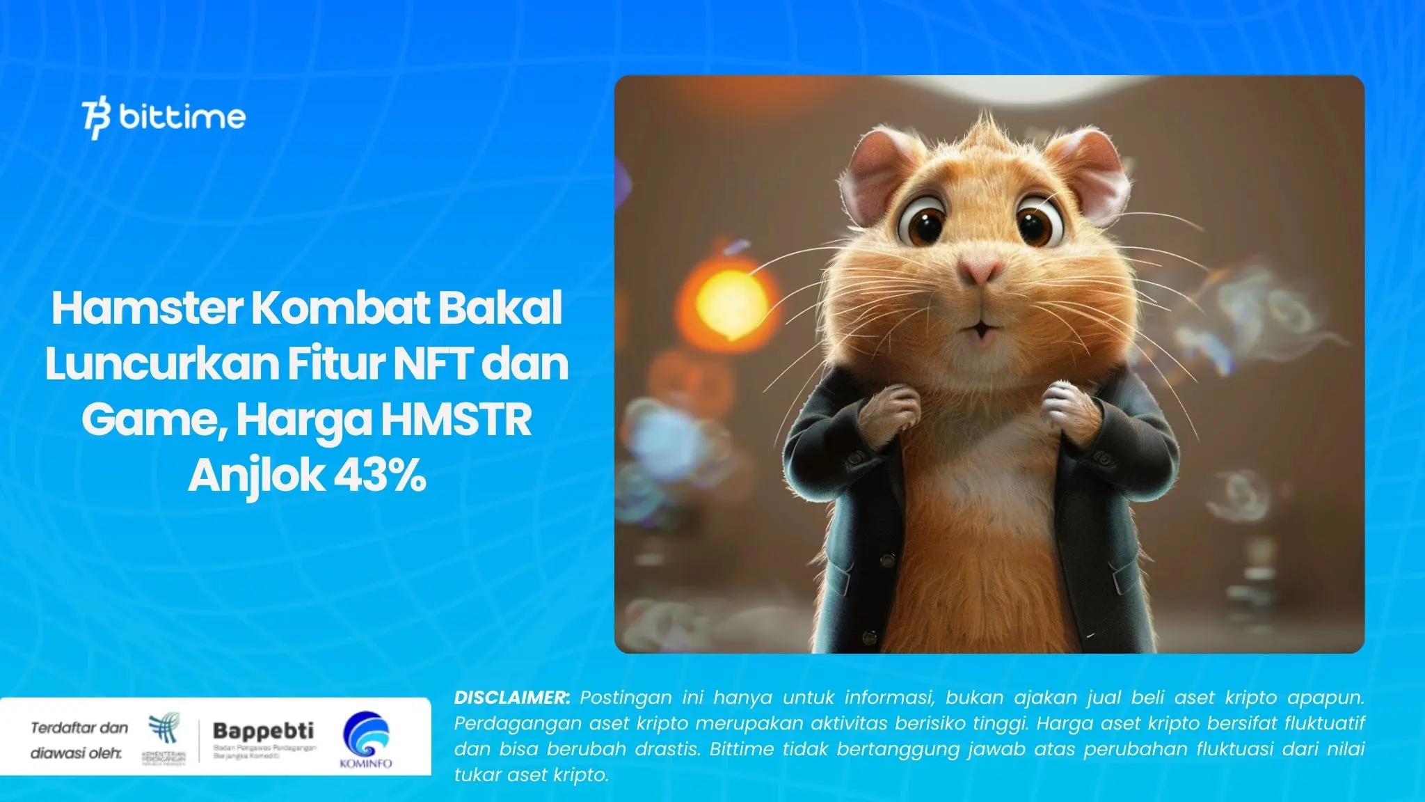 Hamster Kombat Bakal Luncurkan Fitur NFT dan Game, Harga HMSTR Anjlok 43%
