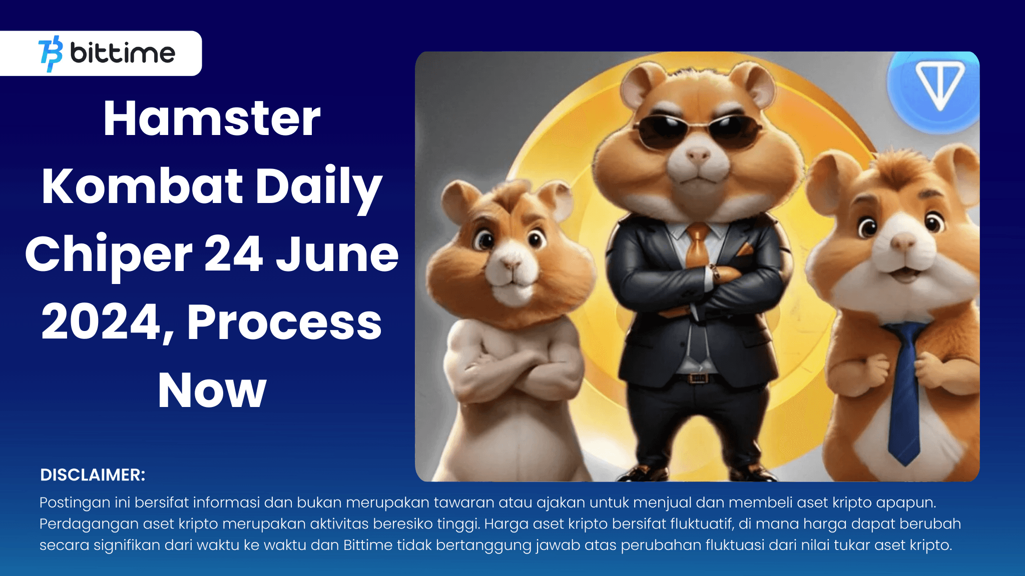 Hamster Kombat Daily Chiper 24 June 2024, Process Now