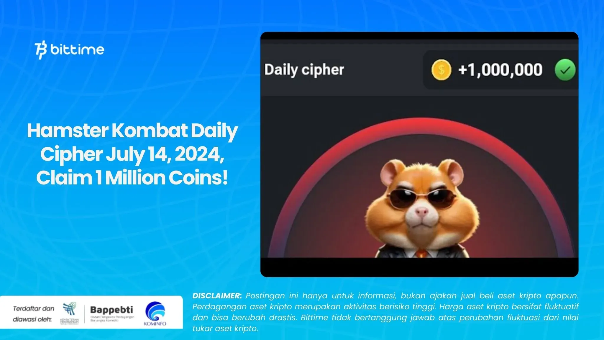 Hamster Kombat Daily Cipher July 14, 2024, Claim 1 Million Coins!.webp