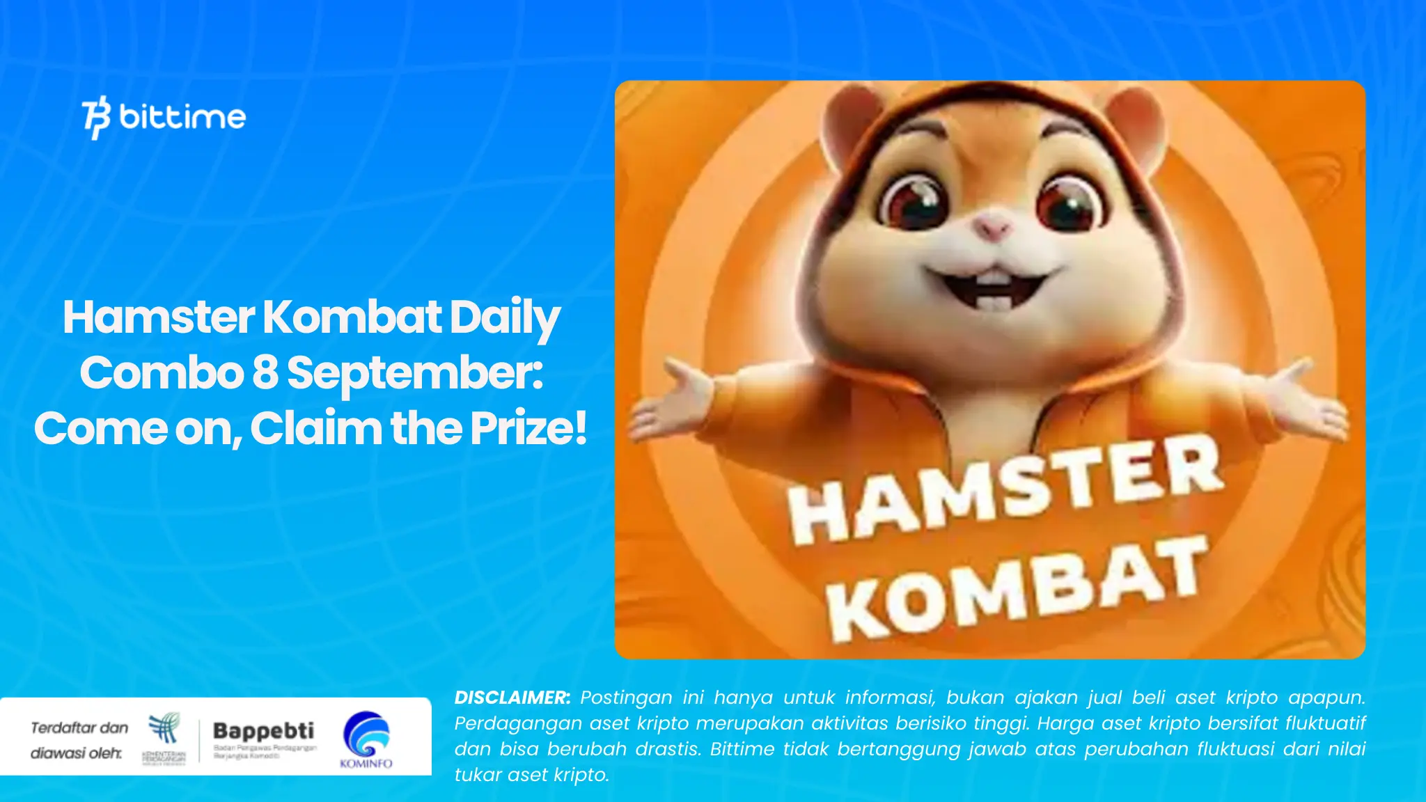 Hamster Kombat Daily Combo September 8: Come on, Claim the Prize!