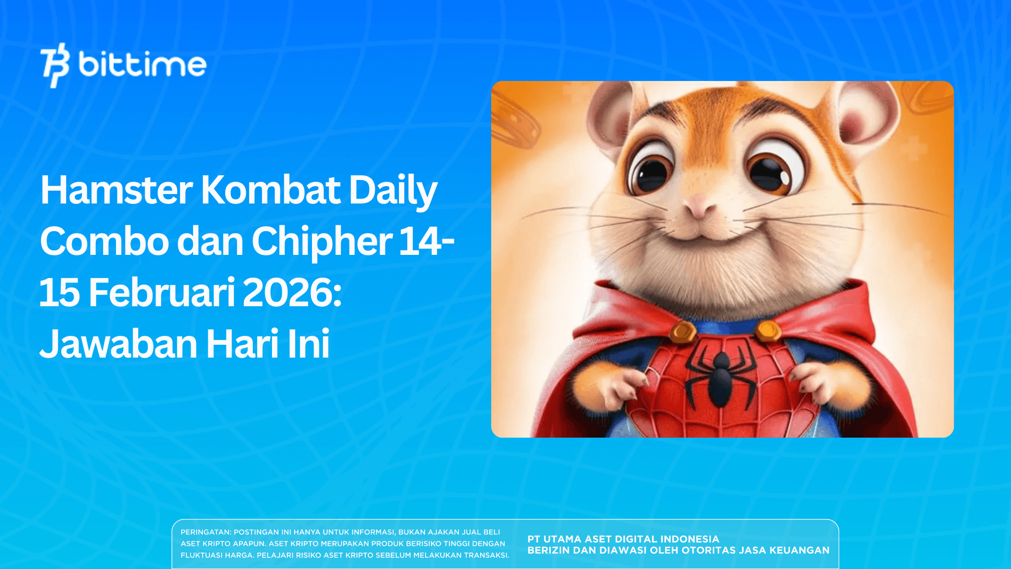 Hamster Kombat Daily Combo dan Chipher 14-15 Februari 2026: Jawaban Hari Ini