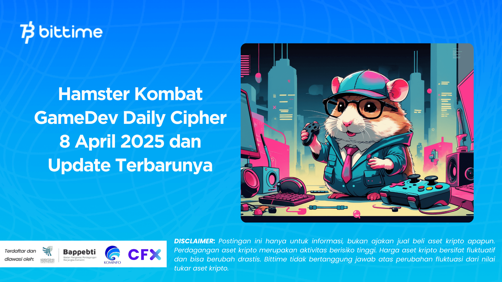 Hamster Kombat GameDev Daily Cipher 8 April 2025 dan Update Terbarunya