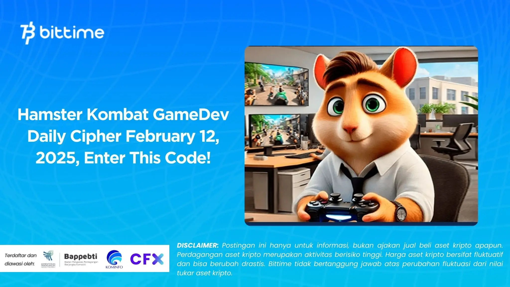 Hamster Kombat GameDev Daily Cipher February 12, 2025, Enter This Code!