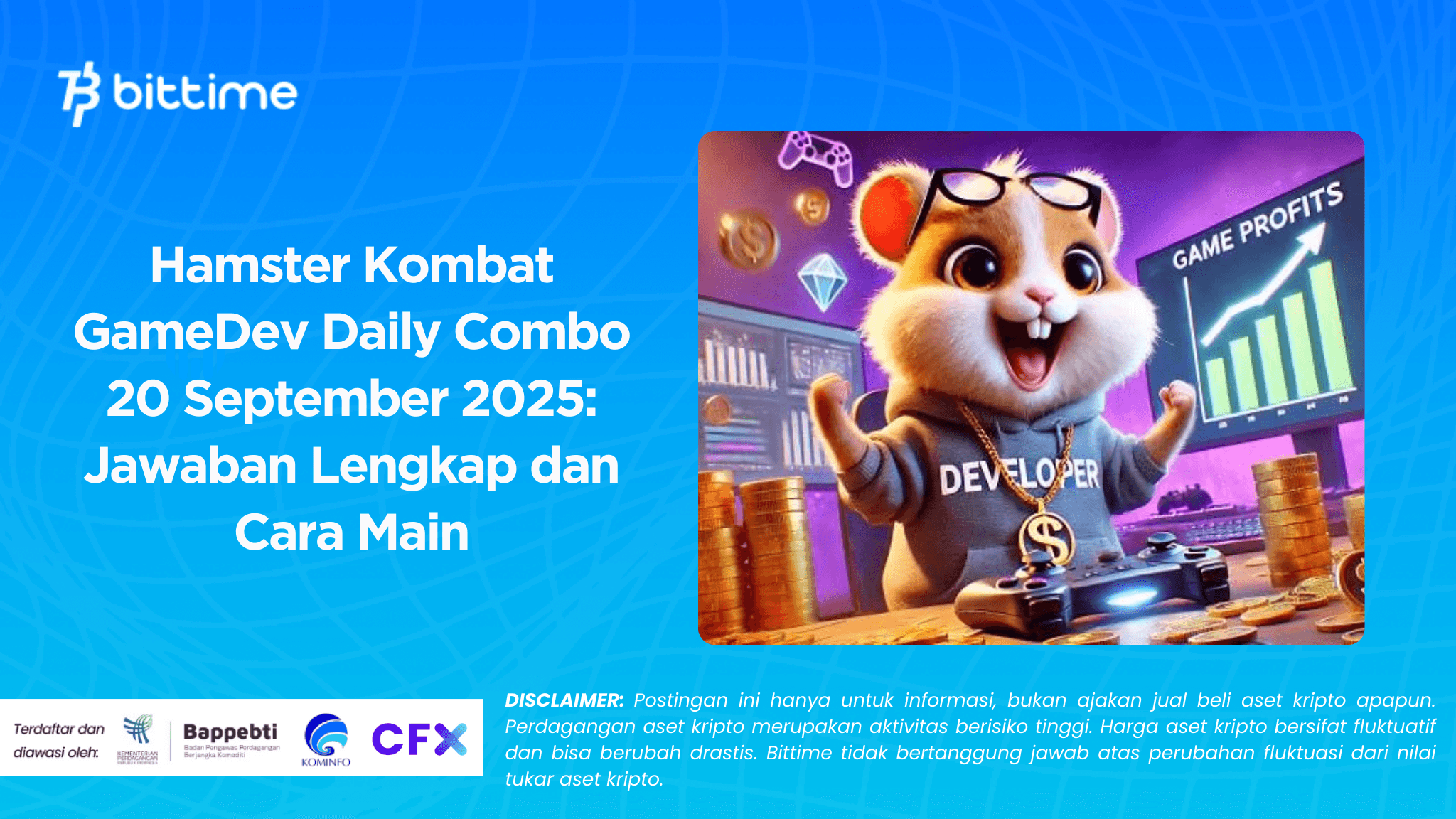 Hamster Kombat GameDev Daily Combo 20 September 2025: Jawaban Lengkap dan Cara Main