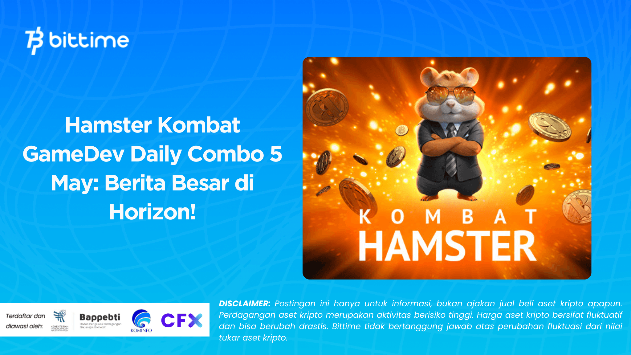 Hamster Kombat GameDev Daily Combo 5 May Berita Besar di Horizon!