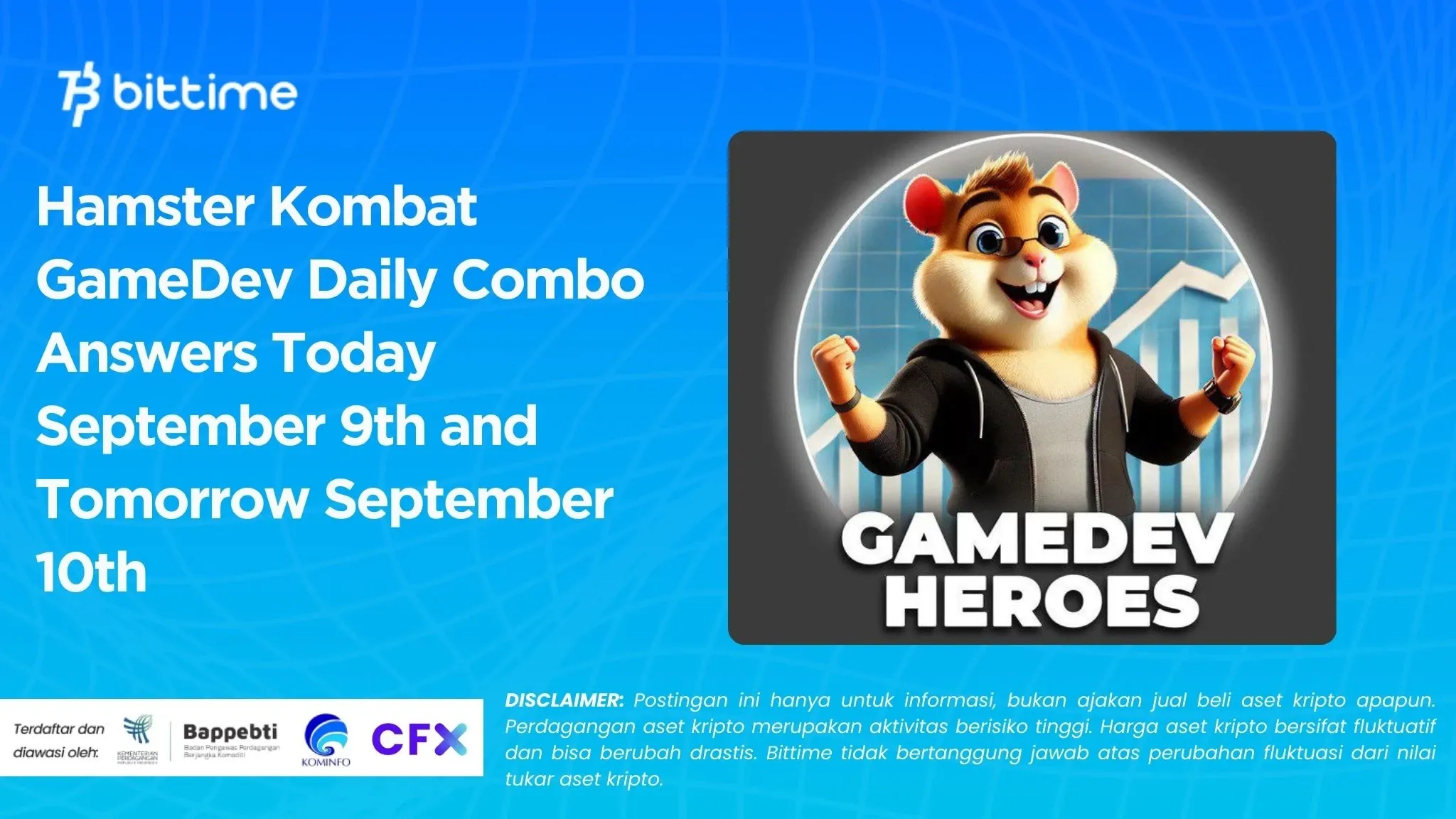 Hamster Kombat GameDev Daily Combo Answers Today September 9th and Tomorrow September 10th.webp