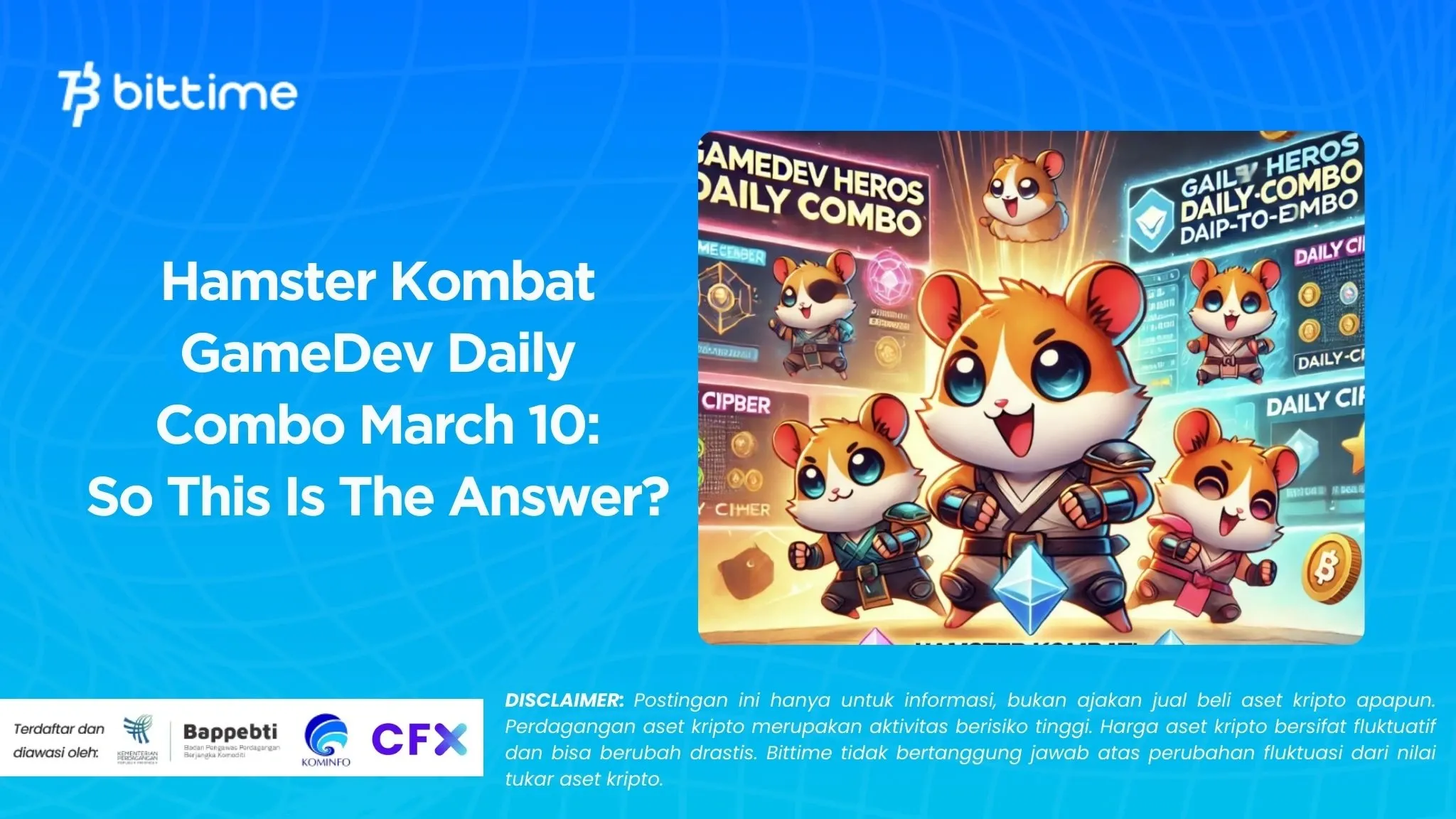 Hamster Kombat GameDev Daily Combo March 10 So This Is The Answer
