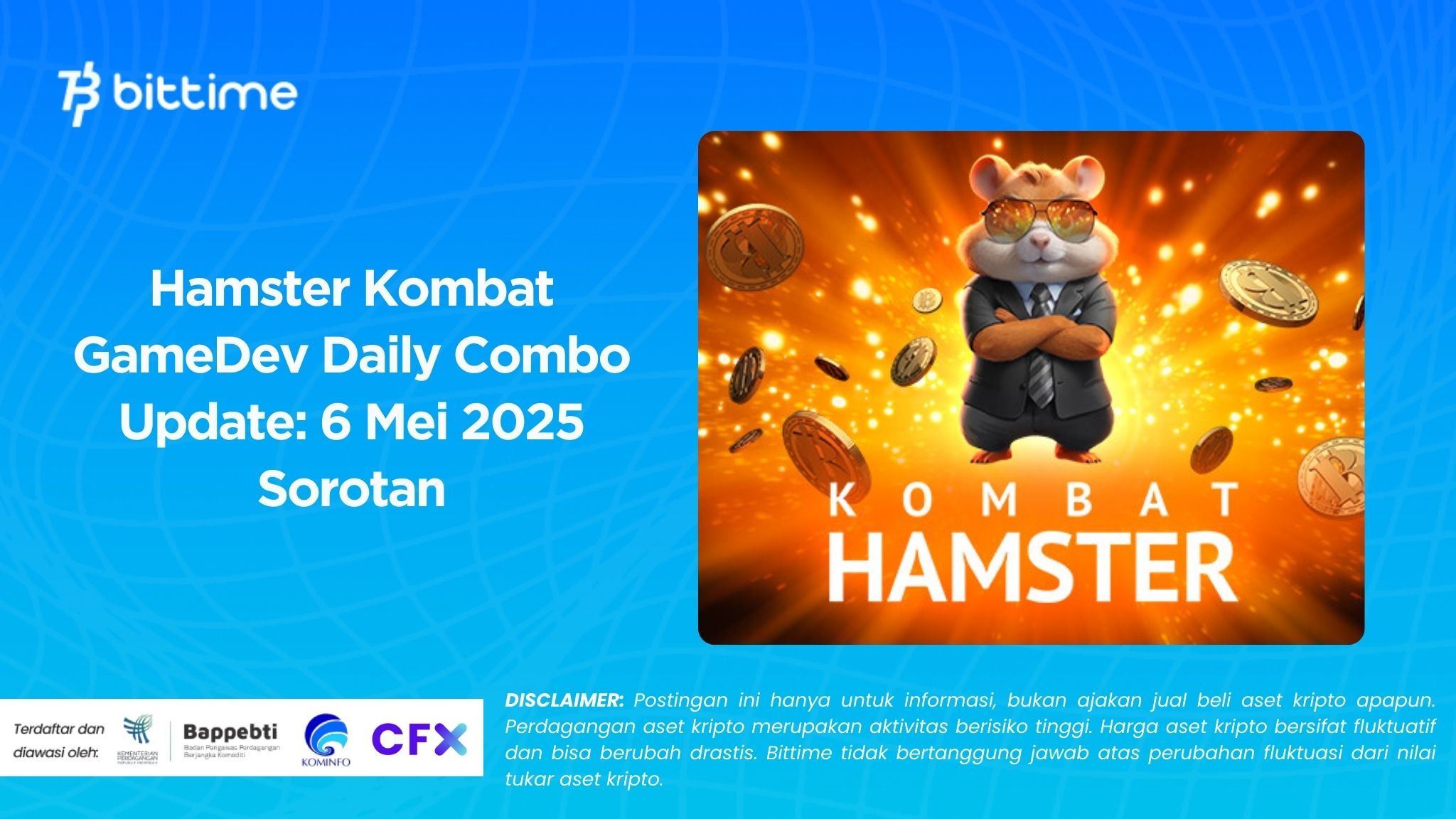 Hamster Kombat GameDev Daily Combo Update 6 Mei 2025 Sorotan