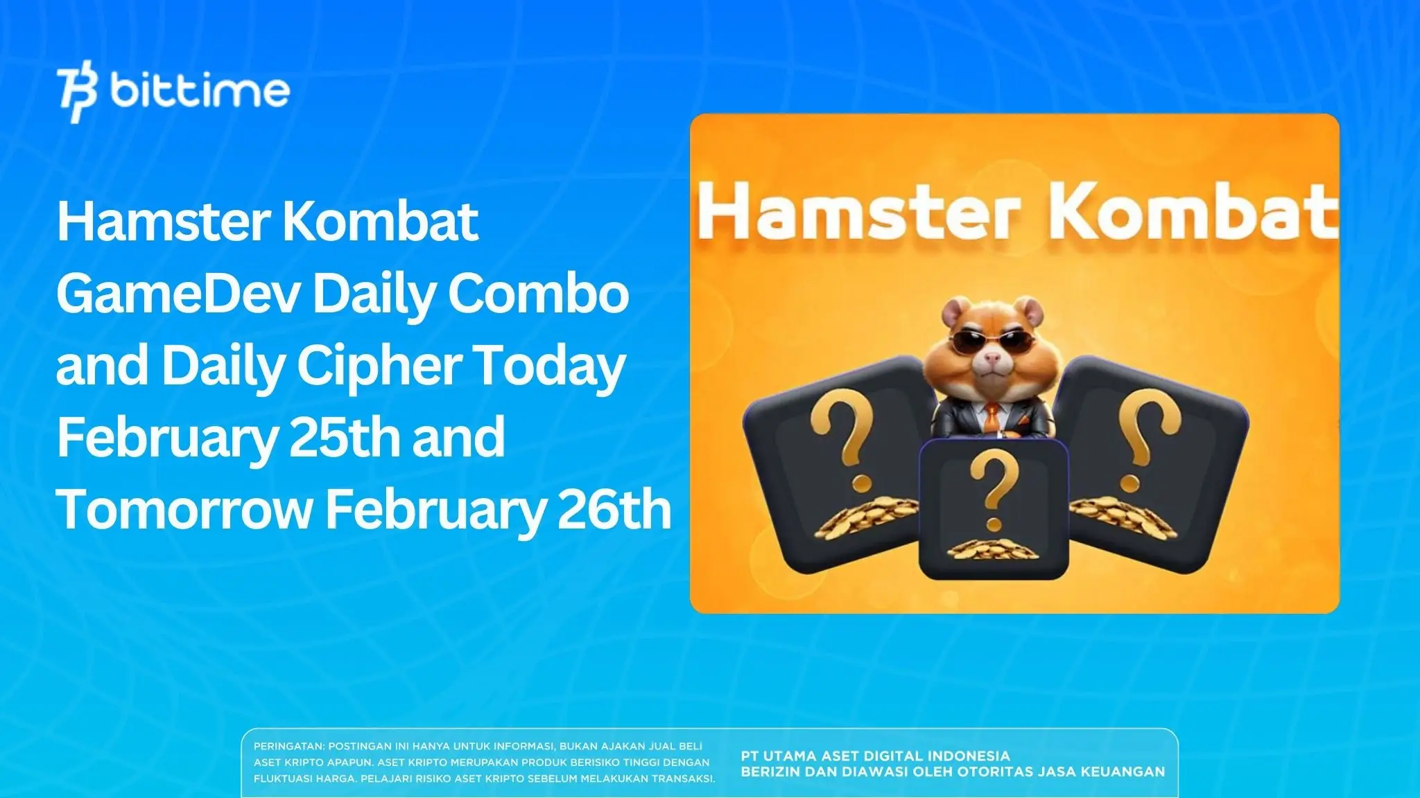 Hamster Kombat GameDev Daily Combo and Daily Cipher Today February 25th and Tomorrow February 26th.webp