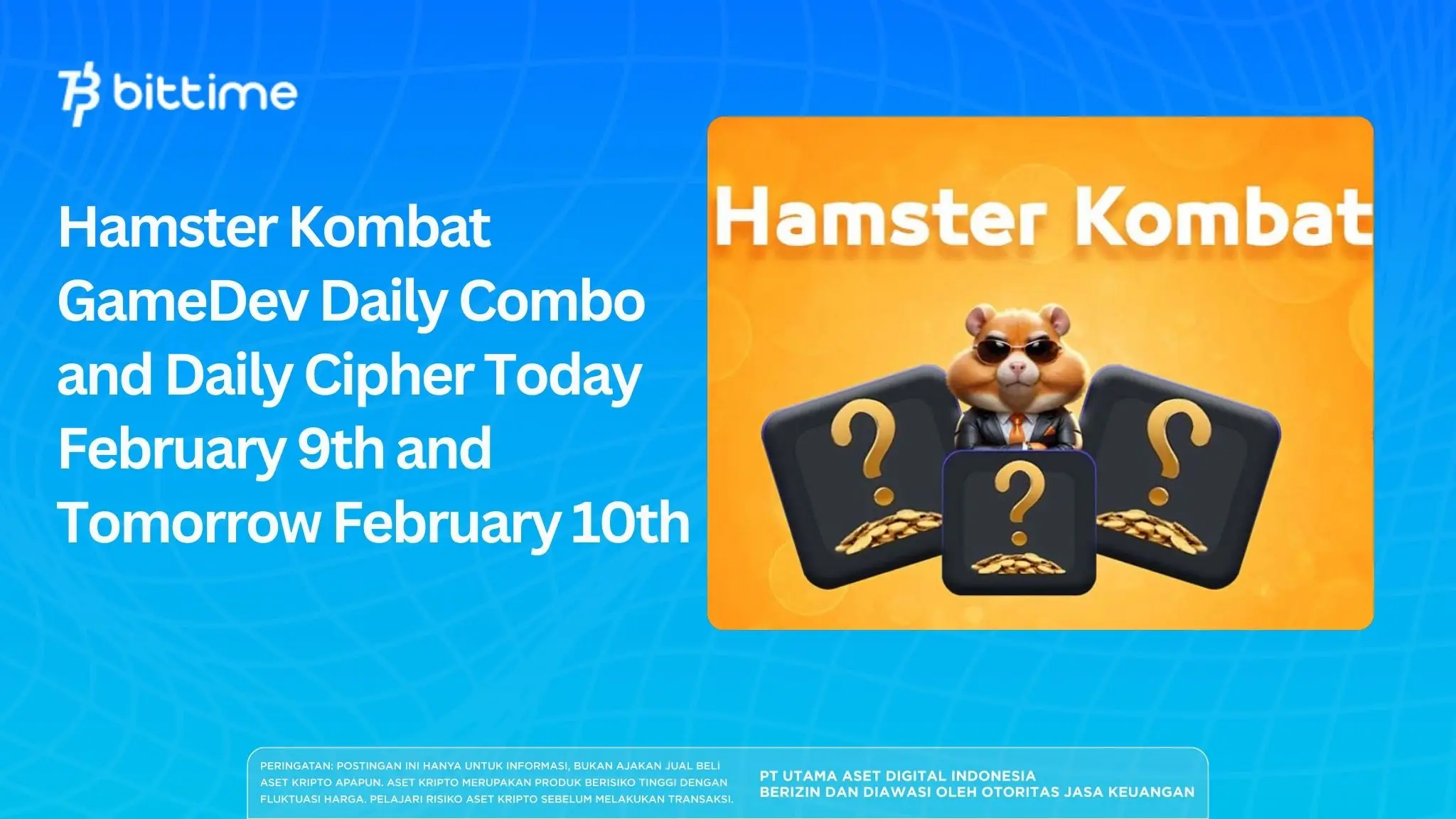 Hamster Kombat GameDev Daily Combo and Daily Cipher Today February 9th and Tomorrow February 10th
