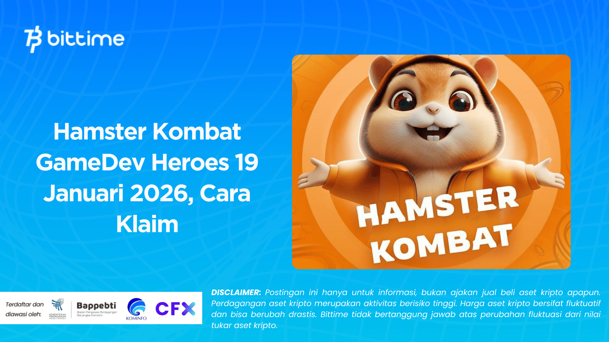 Hamster Kombat GameDev Heroes 19 Januari 2026, Cara Klaim