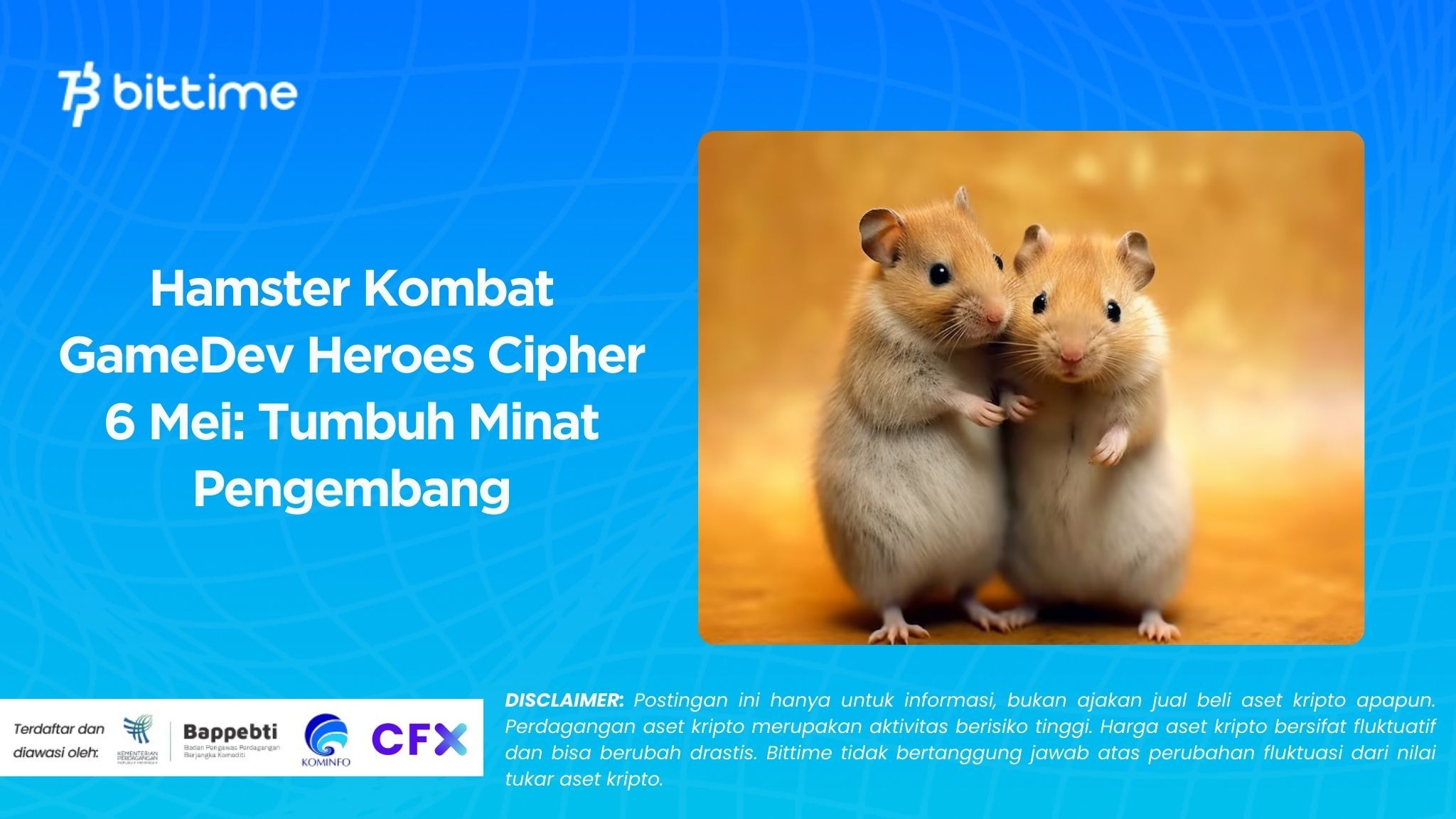 Hamster Kombat GameDev Heroes Cipher 6 Mei Tumbuh Minat Pengembang