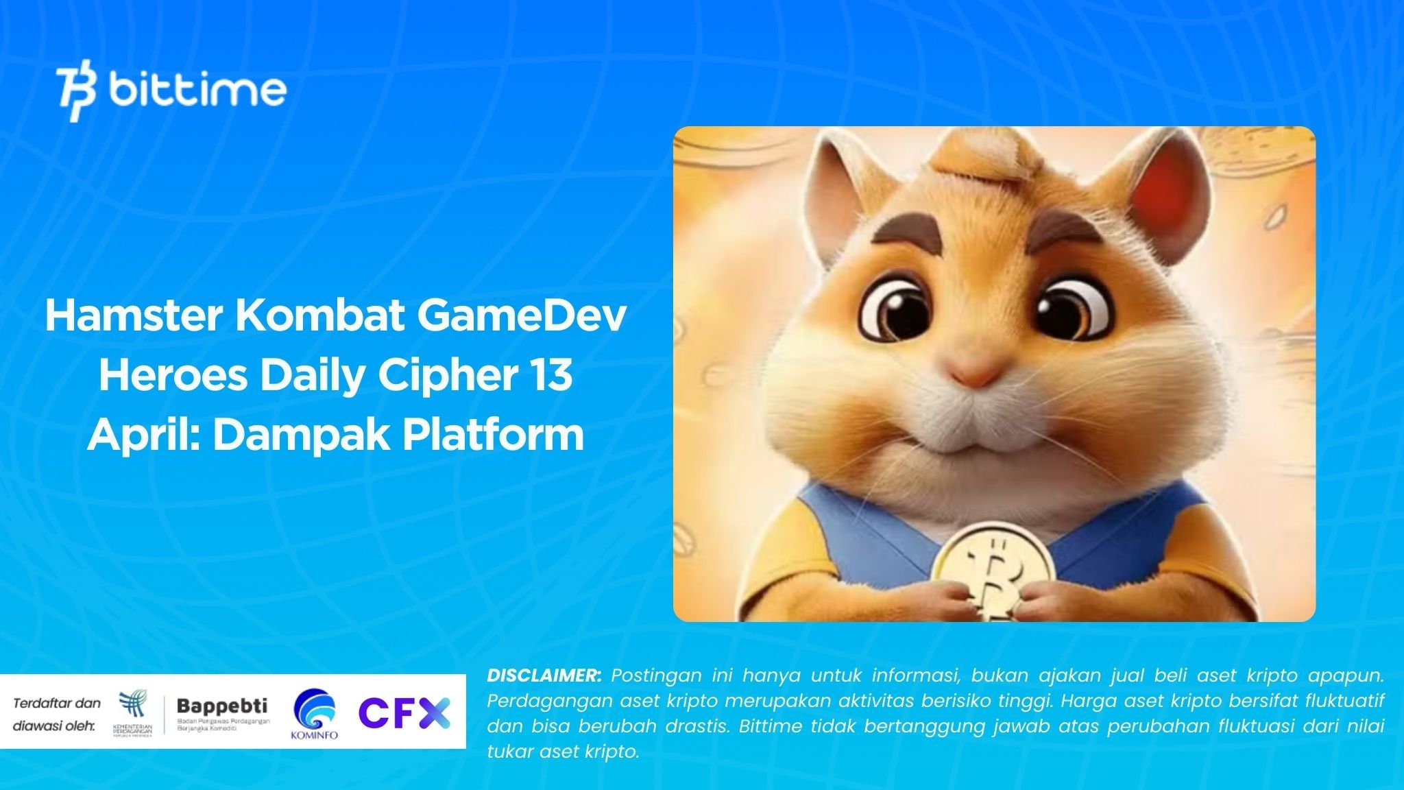 Hamster Kombat GameDev Heroes Daily Cipher 13 April: Dampak Platform