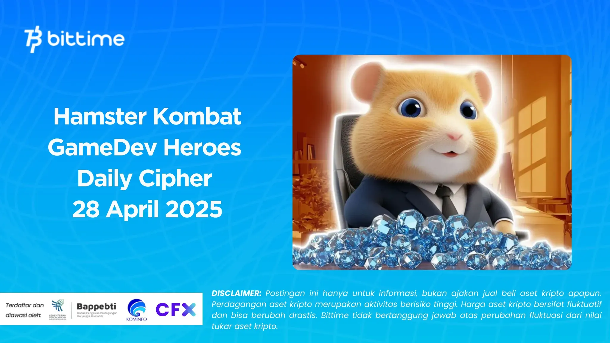 Hamster Kombat GameDev Heroes Daily Cipher 28 April 2025