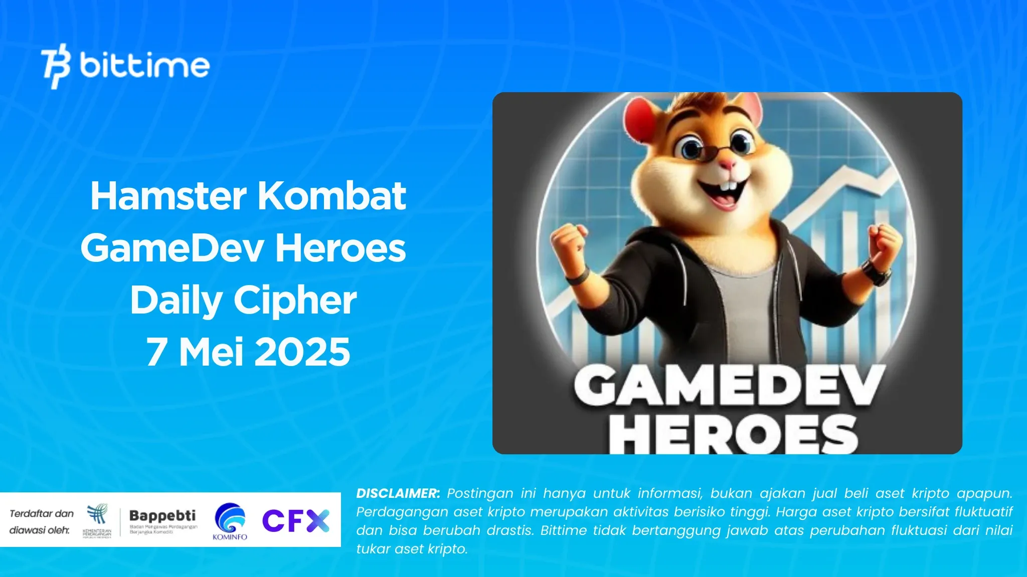 Hamster Kombat GameDev Heroes Daily Cipher 7 Mei 2025