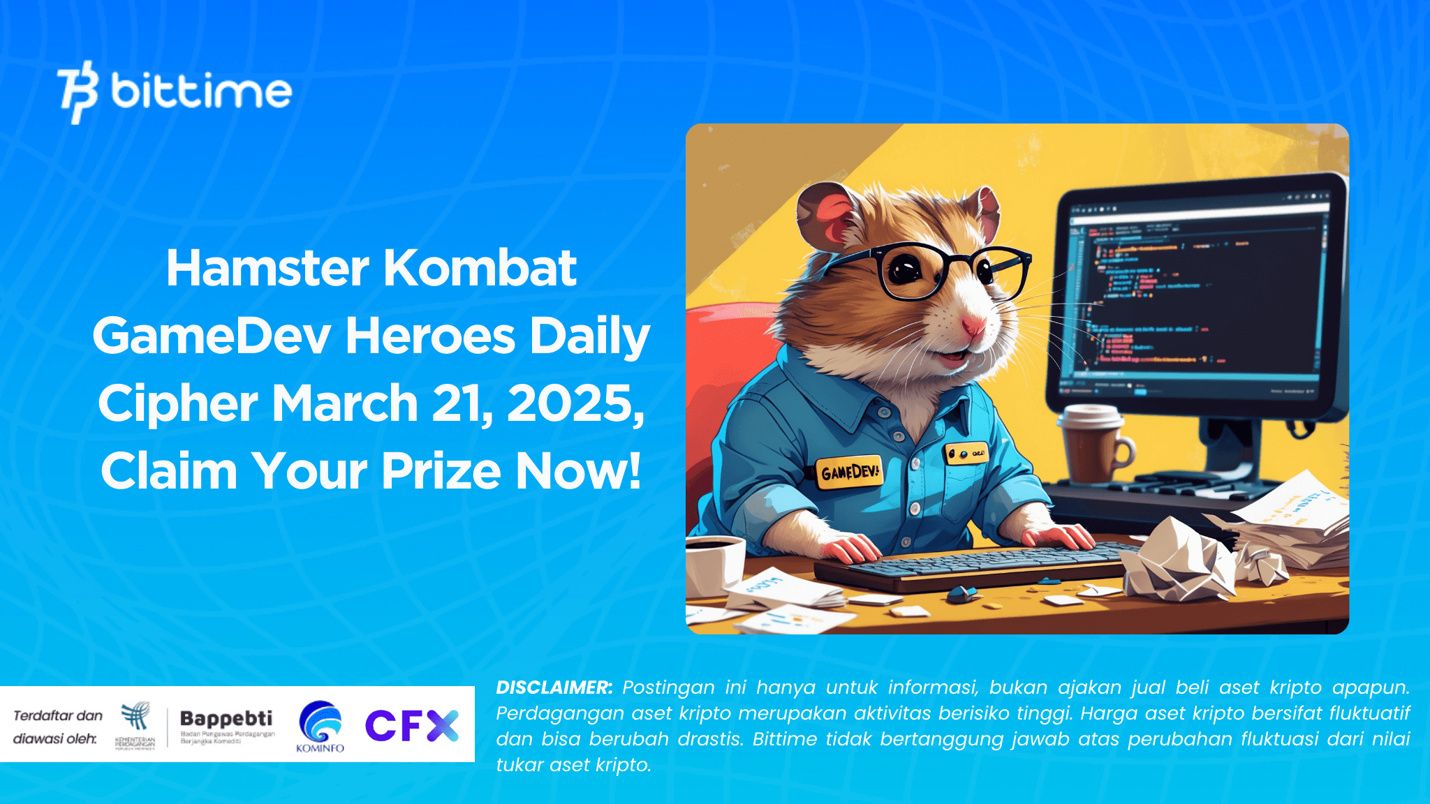 Hamster Kombat GameDev Heroes Daily Cipher March 21, 2025, Claim Your Prize Now!