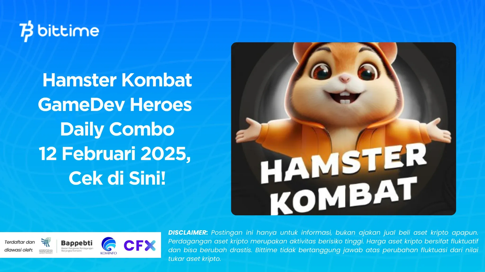 Hamster Kombat GameDev Heroes Daily Combo 12 Februari 2025