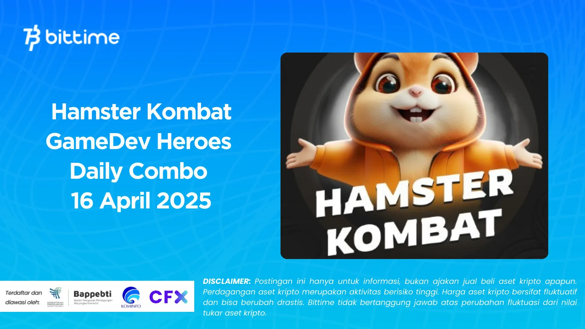 Hamster Kombat GameDev Heroes Daily Combo 16 April 2025