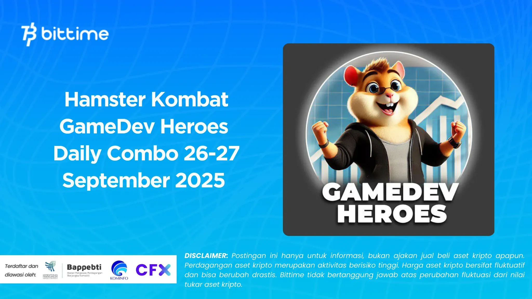 Hamster Kombat GameDev Heroes Daily Combo 26 September 2025 