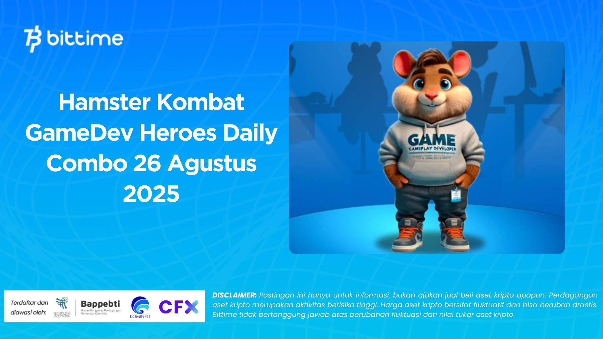 Hamster Kombat GameDev Heroes Daily Combo 26 Agustus 2025.