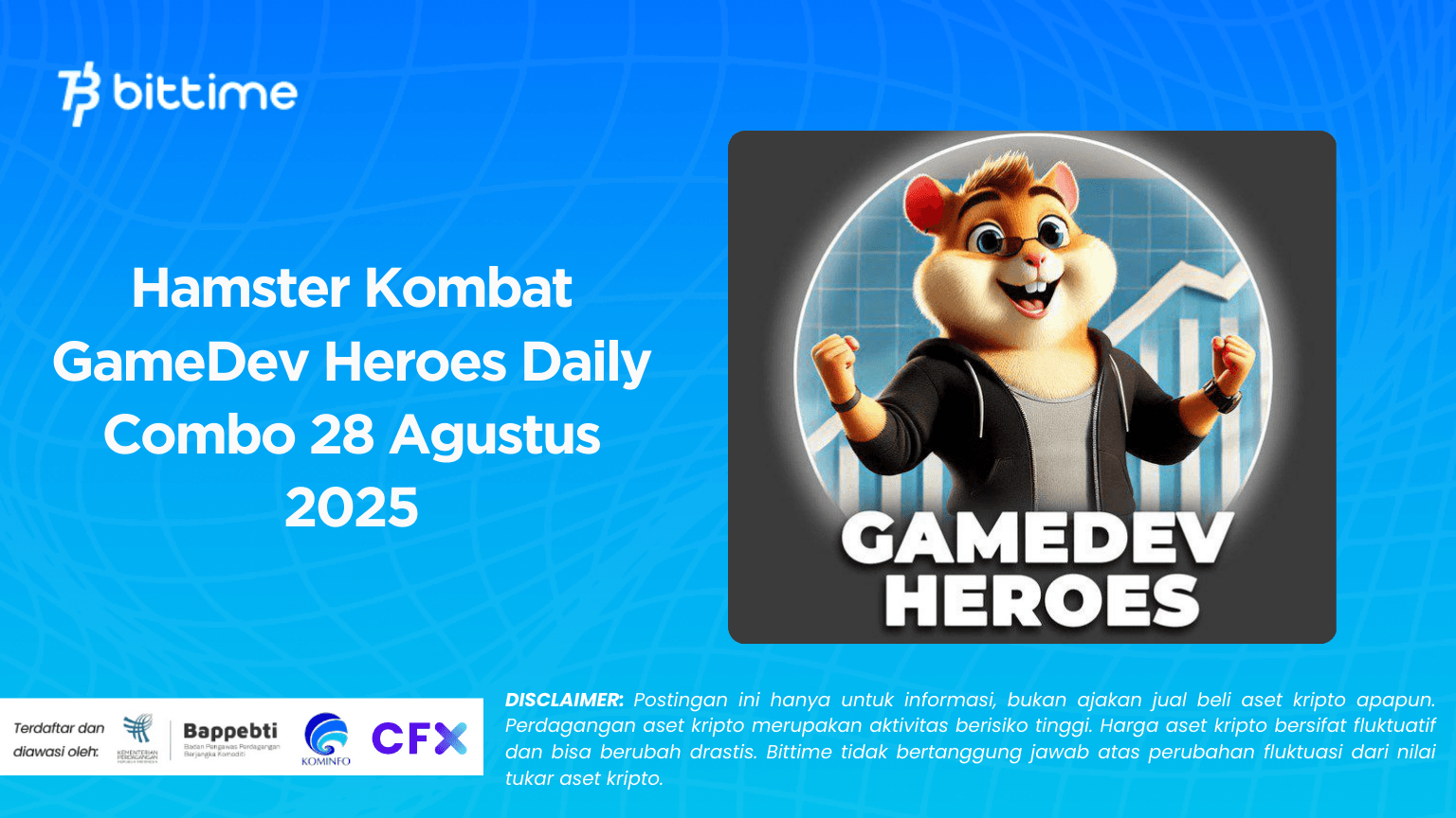 Hamster Kombat GameDev Heroes Daily Combo 28 Agustus 2025