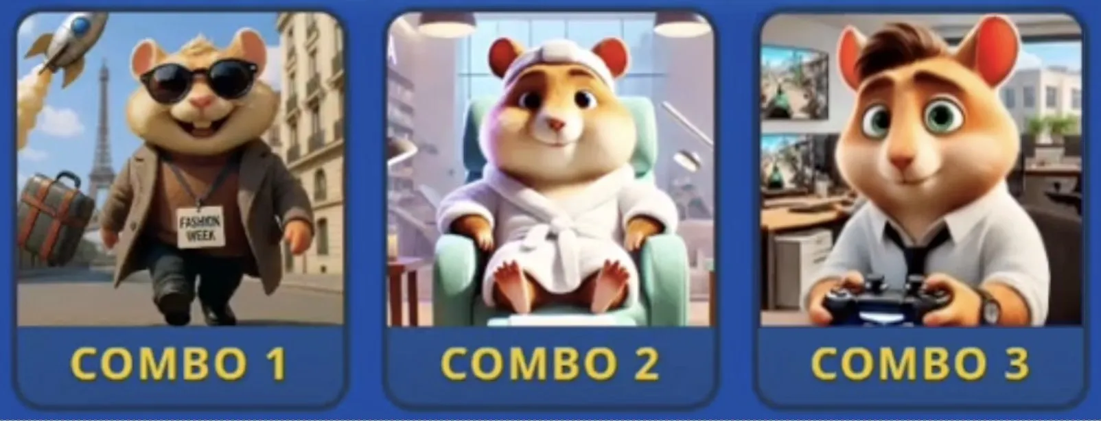 Hamster Kombat GameDev Heroes Daily Combo 3 Oktober 2025