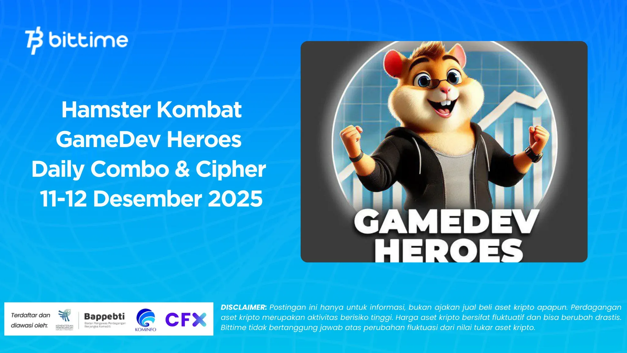 Hamster Kombat GameDev Heroes Daily Combo & Cipher December 11-12, 2025
