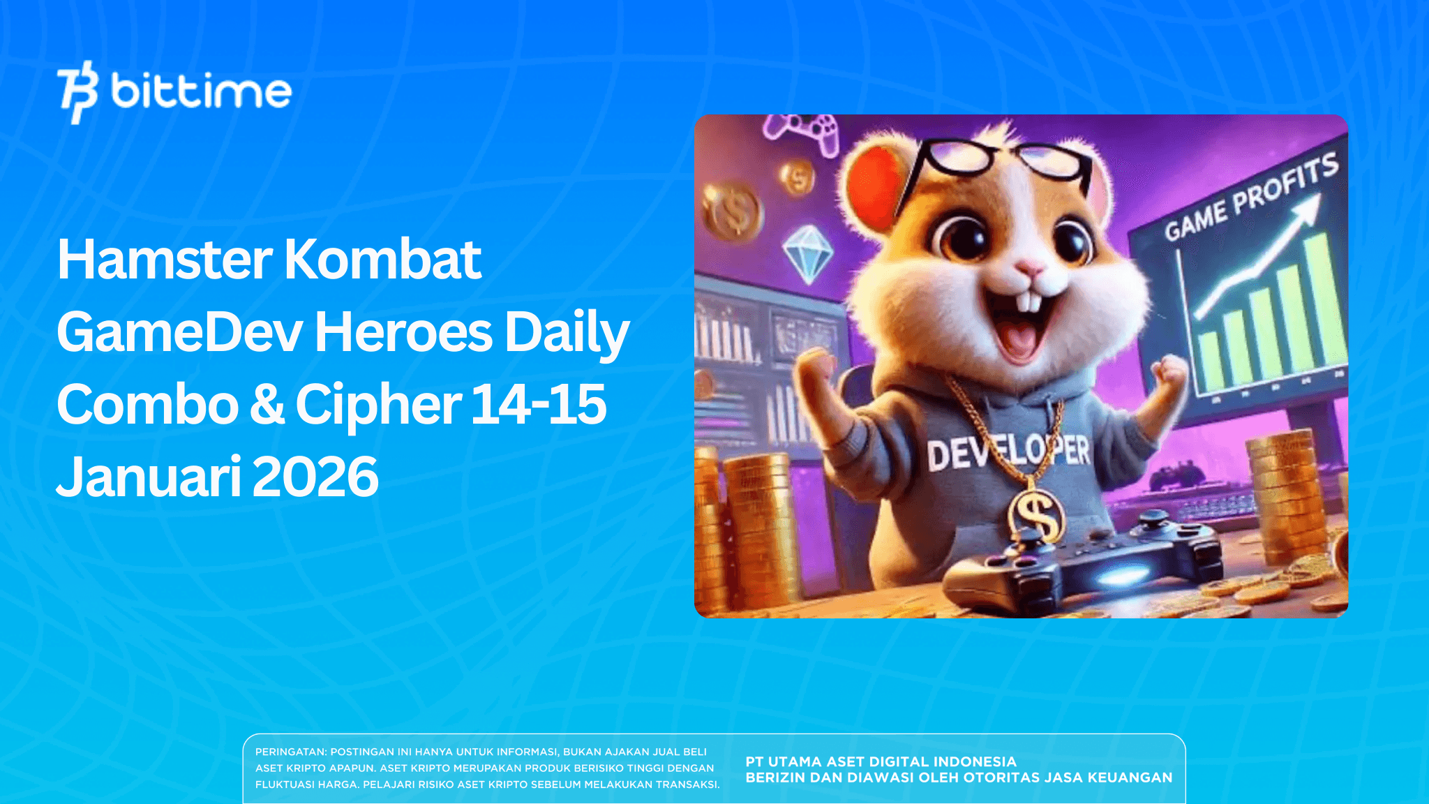 Hamster Kombat GameDev Heroes Daily Combo & Cipher 14-15 Januari 2026