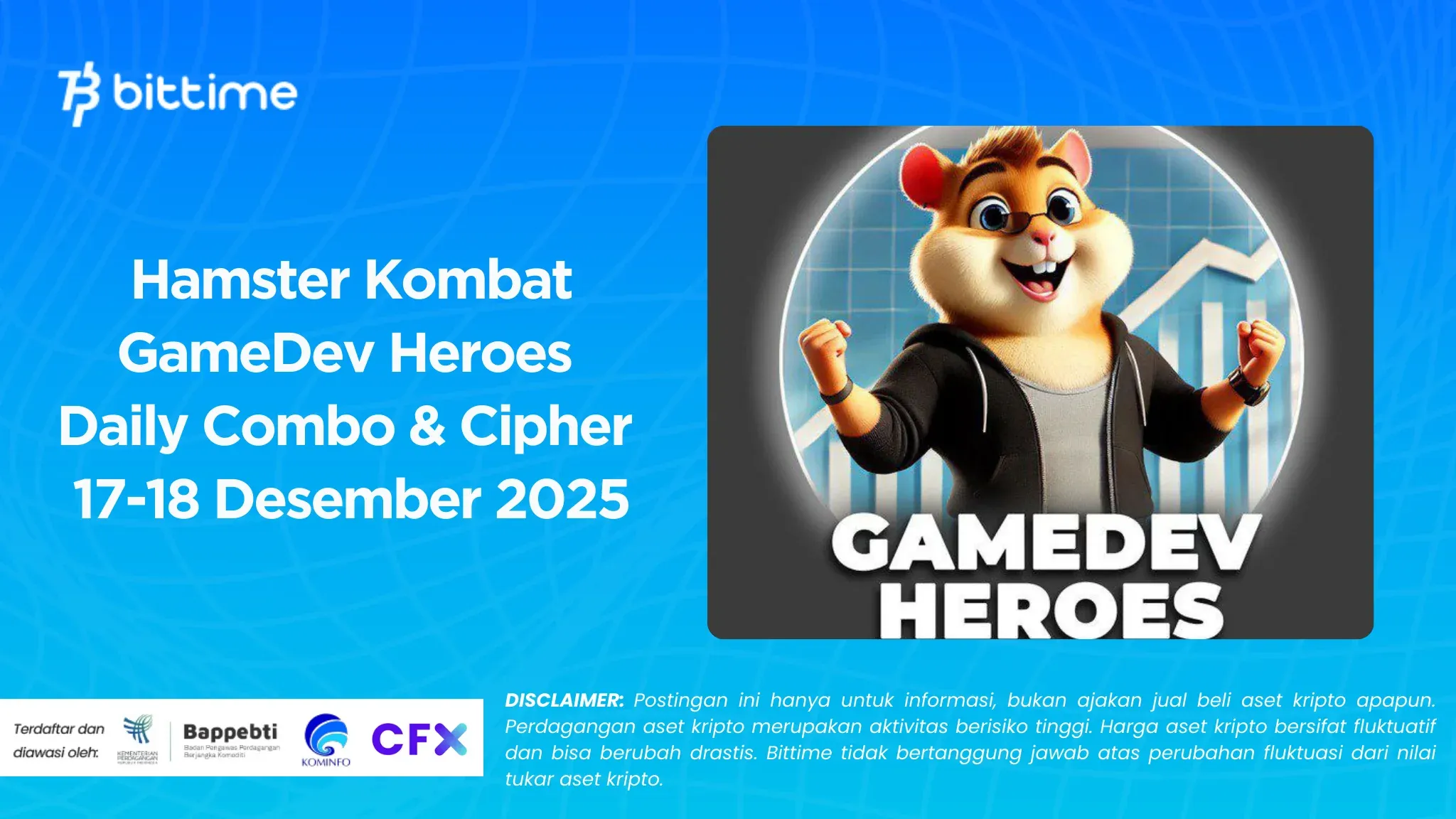 Hamster Kombat GameDev Heroes Daily Combo & Cipher December 17-18, 2025