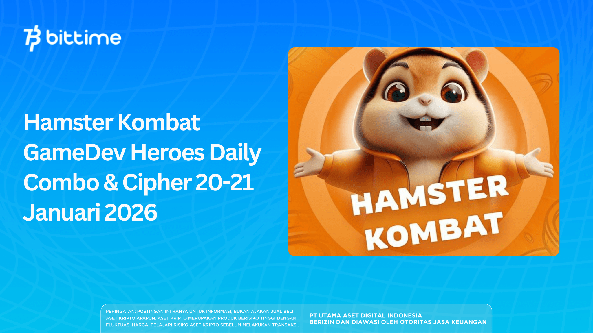 Hamster Kombat GameDev Heroes Daily Combo & Cipher 20-21 Januari 2026