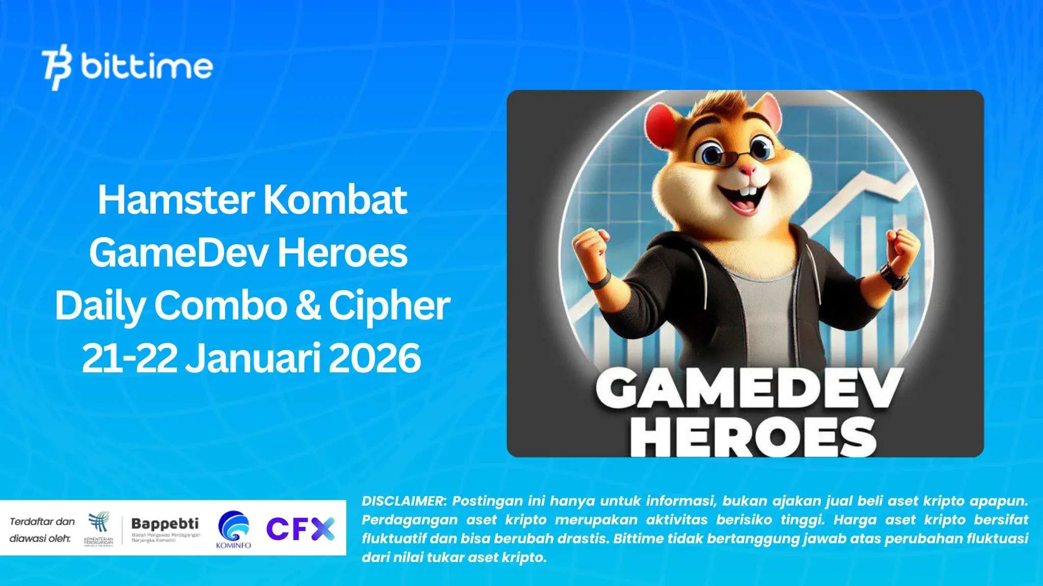 Hamster Kombat GameDev Heroes Daily Combo & Cipher 21-22 Januari 2026