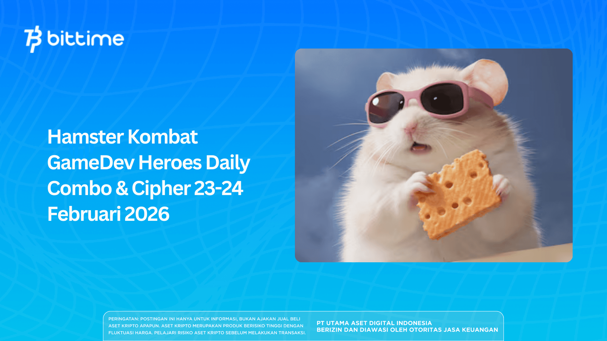 Hamster Kombat GameDev Heroes Daily Combo & Cipher 23-24 Februari  2026