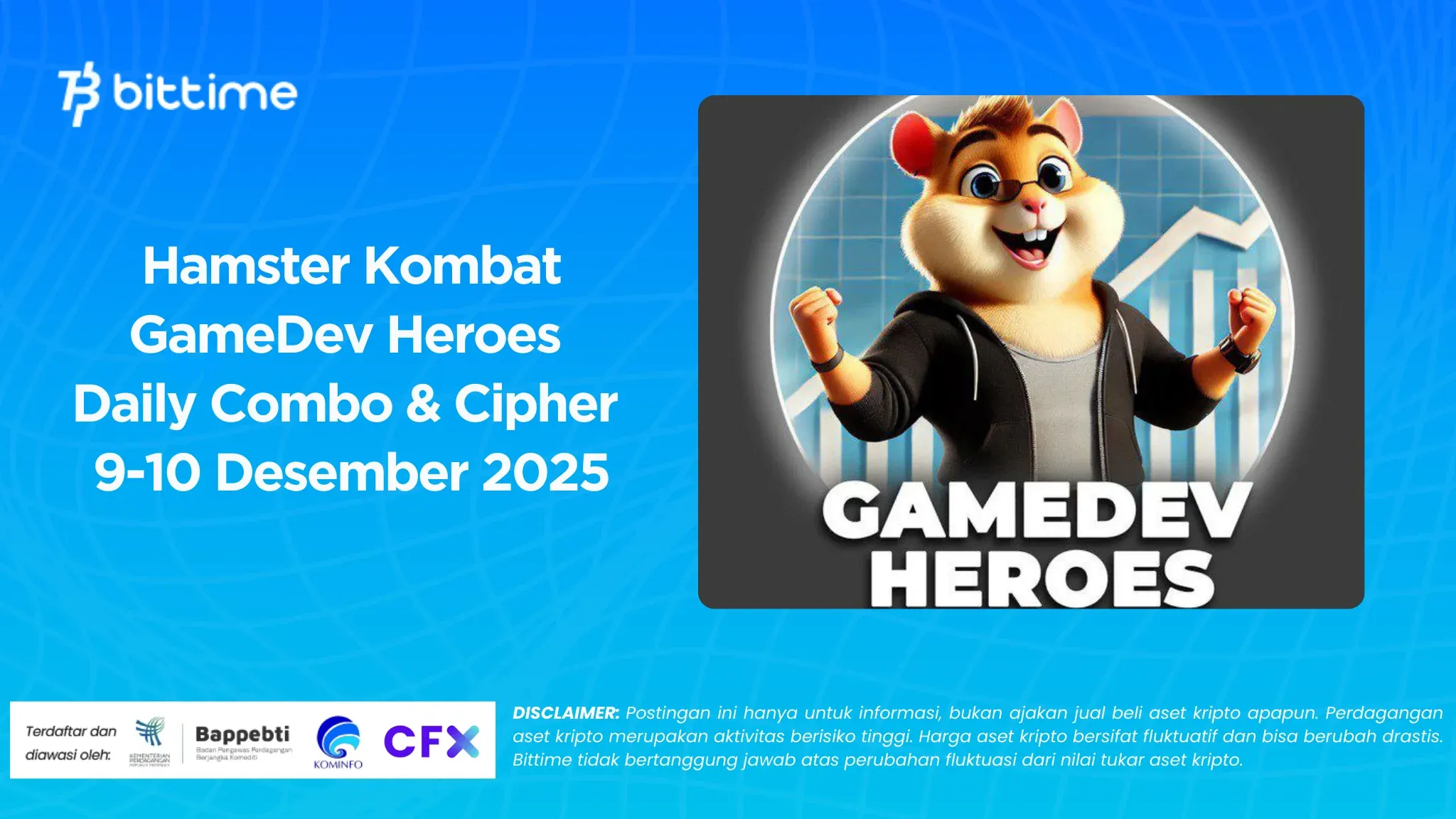 Hamster Kombat GameDev Heroes Daily Combo & Cipher 9-10 Desember 2025