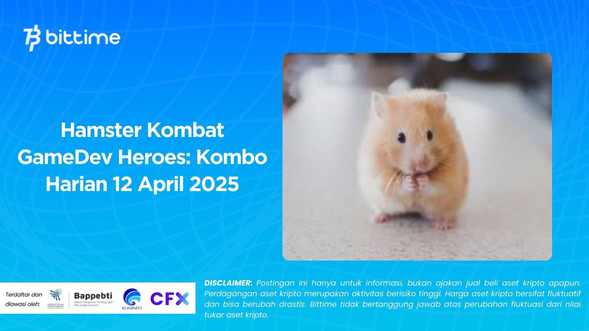 Hamster Kombat GameDev Heroes: Kombo Harian 12 April 2025