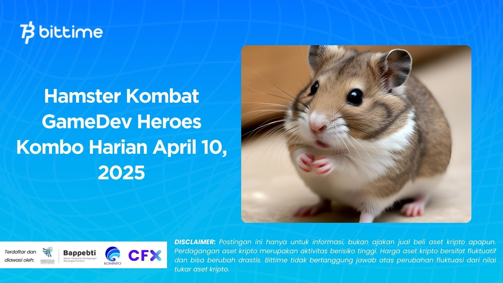 Hamster Kombat GameDev Heroes Kombo Harian April 10, 2025