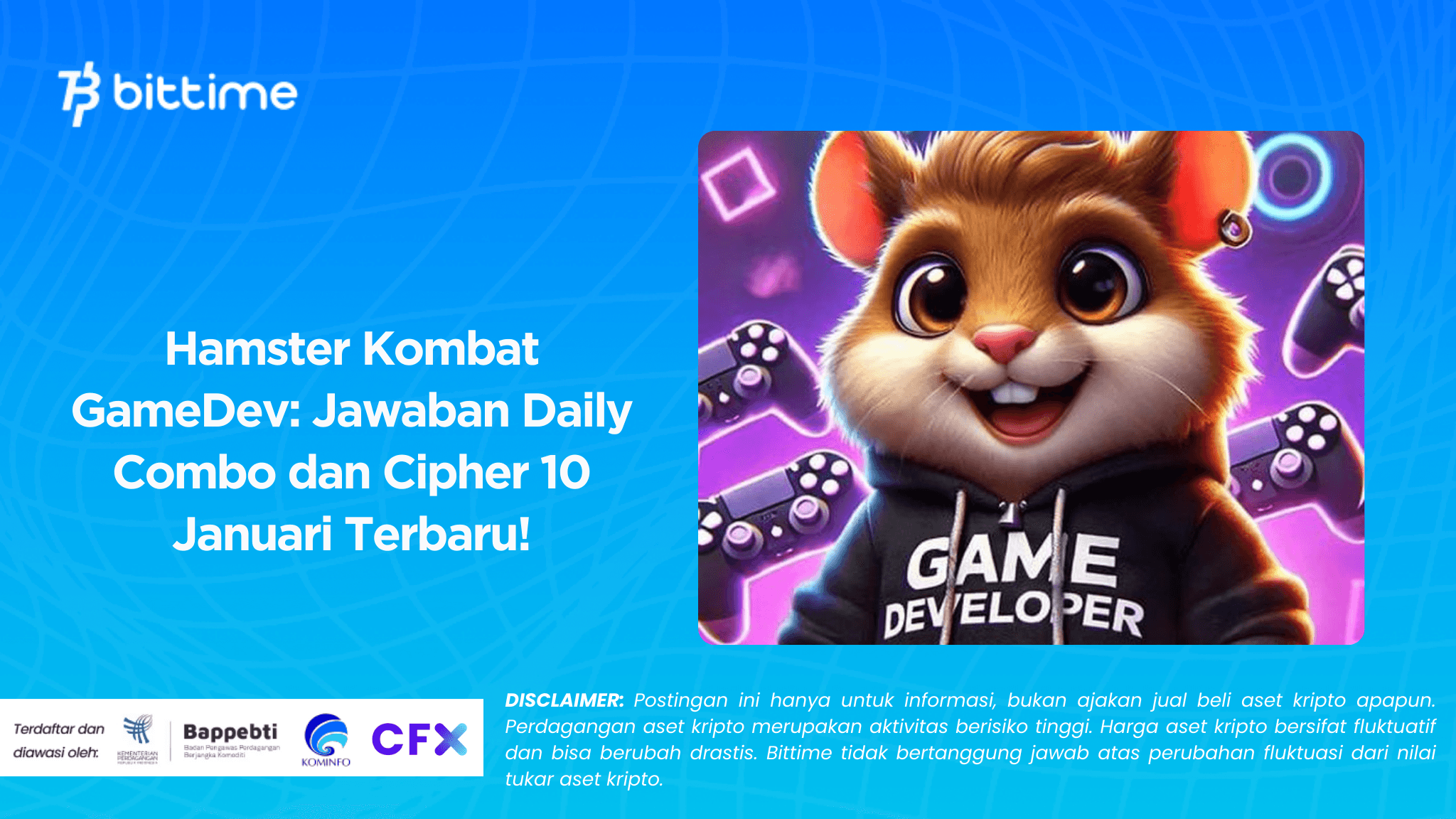 Hamster Kombat GameDev: Daily Combo and Cipher Answers for January 10th!