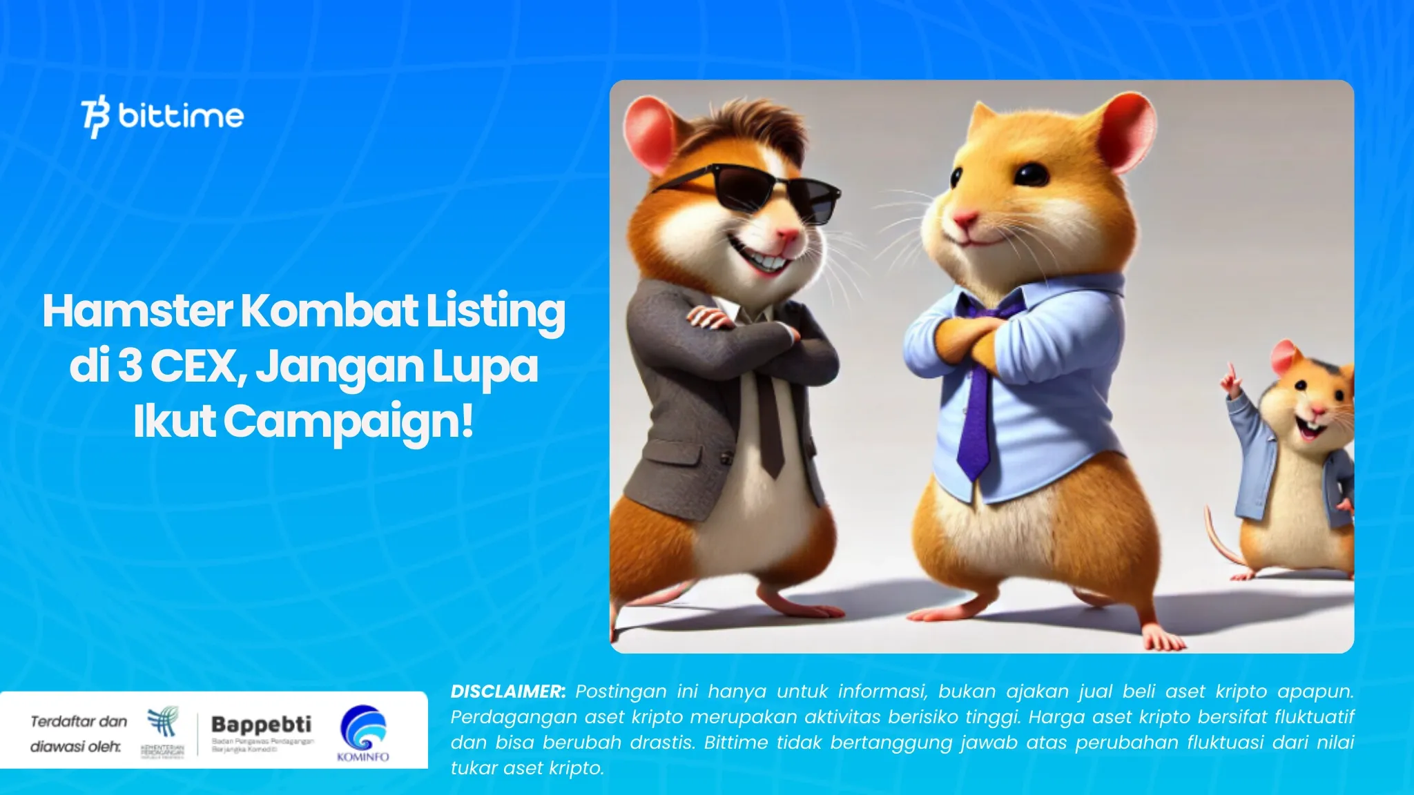 Hamster Kombat Listing di 3 CEX, Jangan Lupa Ikut Campaign!