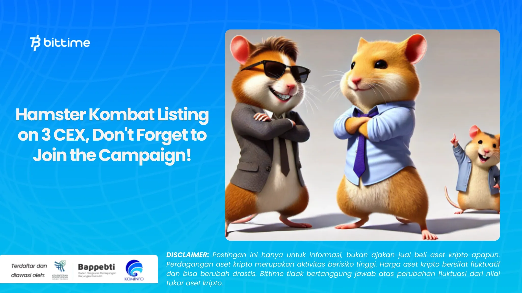 Hamster Kombat Listing on 3 CEX, Don't Forget to Join the Campaign!
