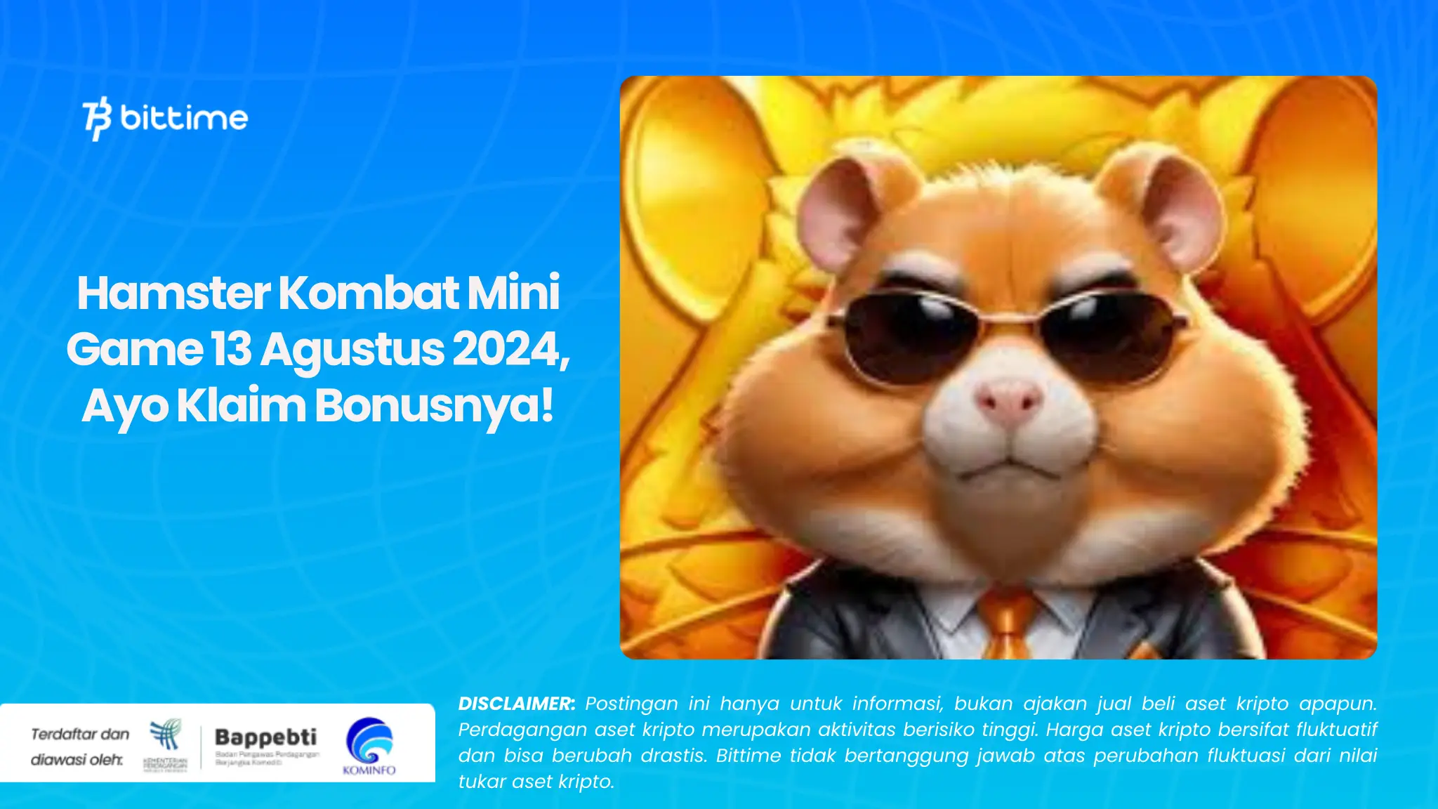 Hamster Kombat Mini Game 13 Agustus 2024, Ayo Klaim Bonusnya!