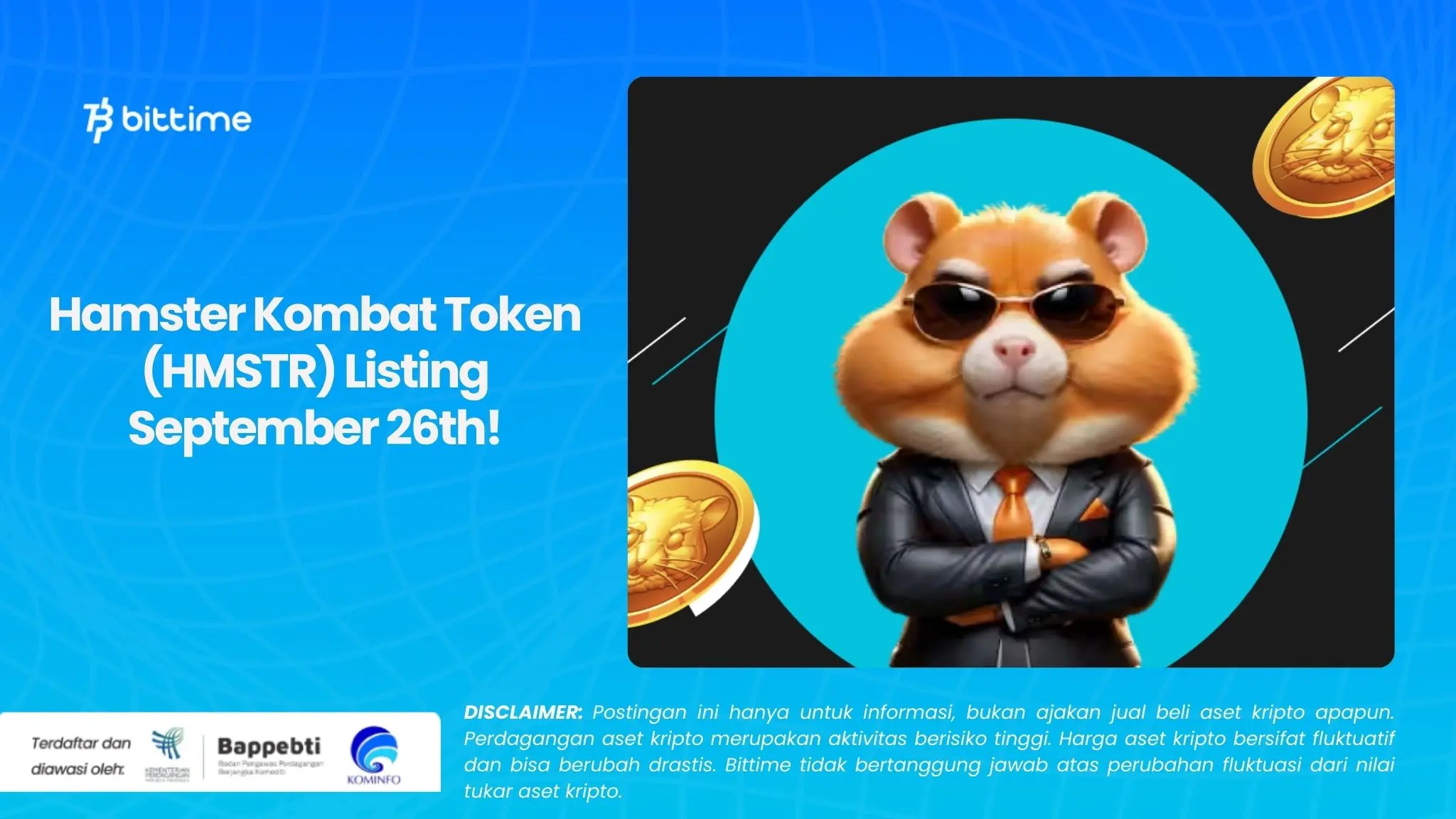 Hamster Kombat Token (HMSTR) Listing September 26th!.webp